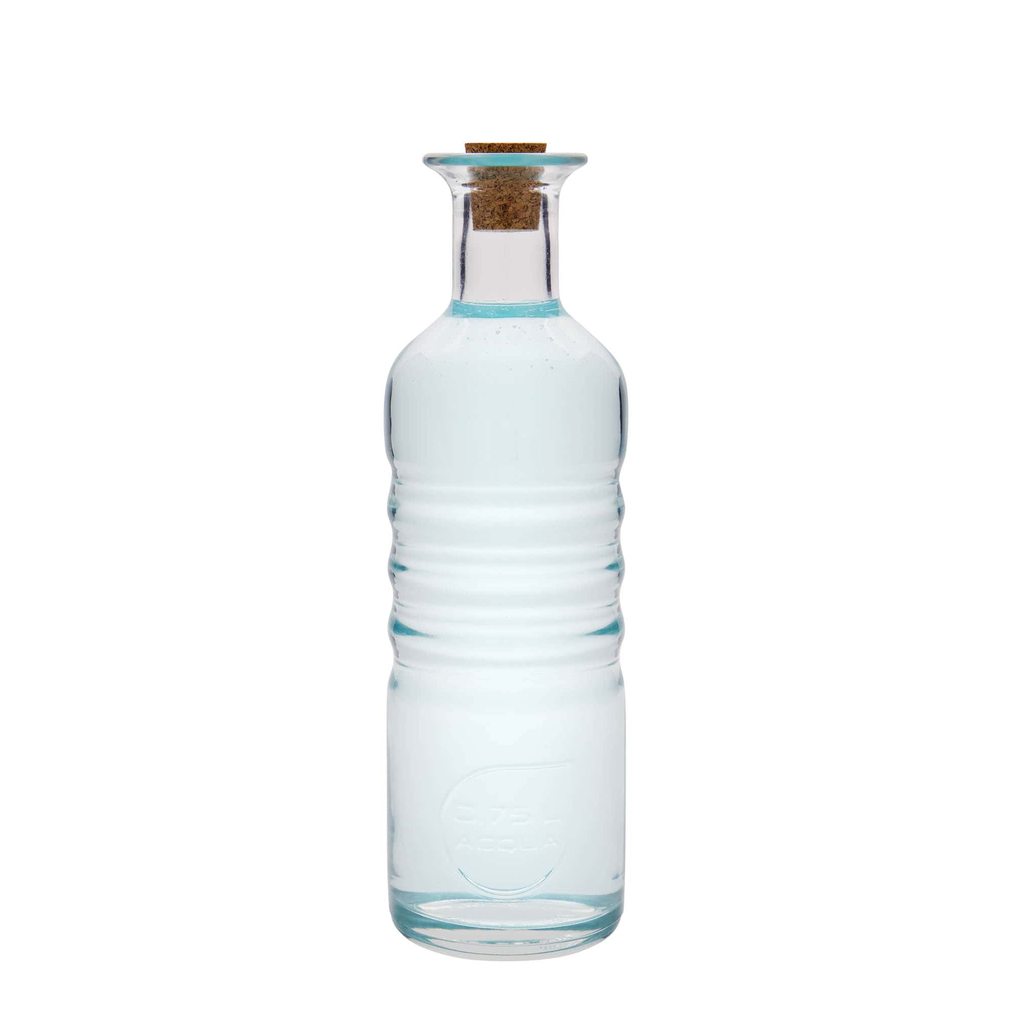 Bottiglia di vetro da 750 ml 'Optima Acqua', bocca: sughero