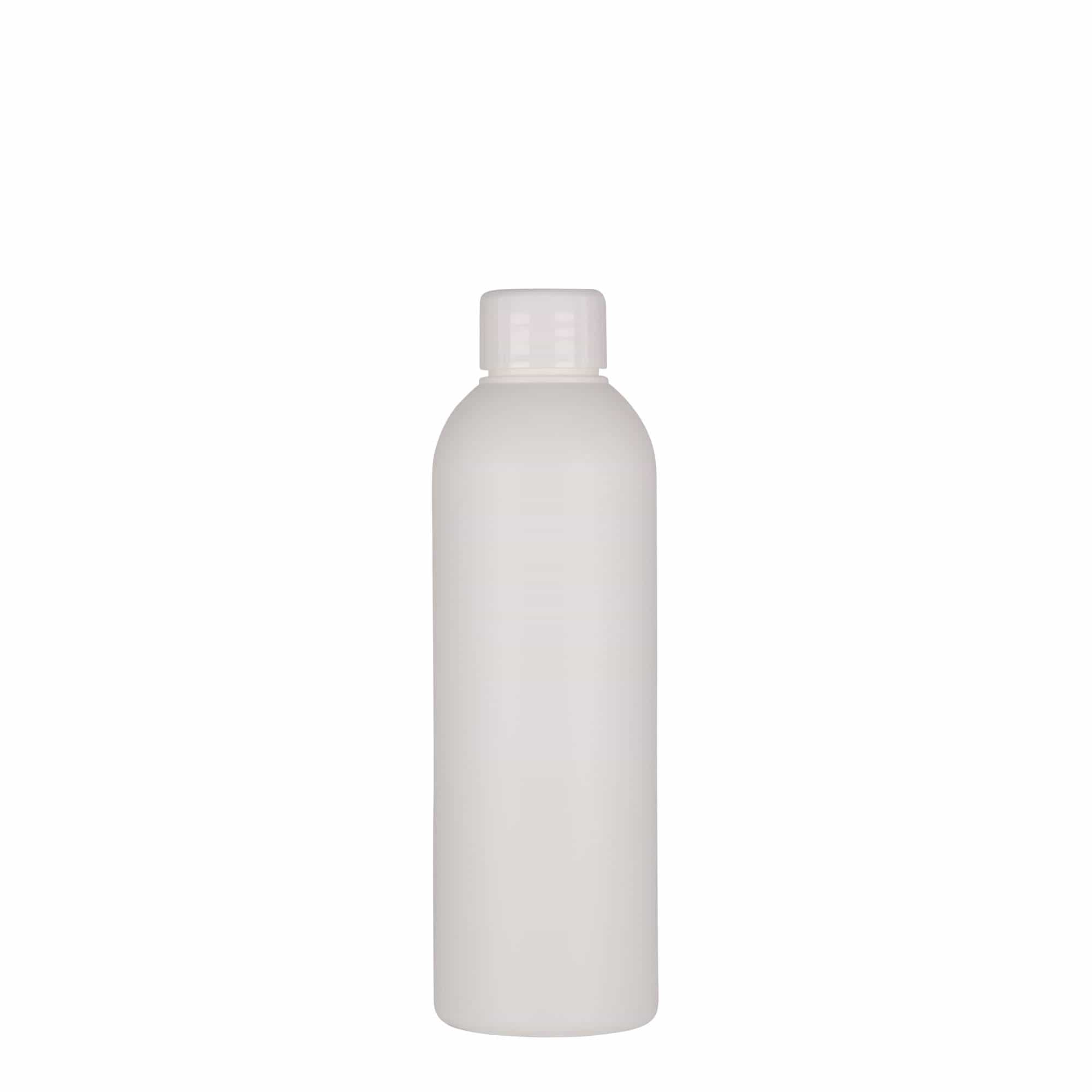 Bottiglia in plastica da 200 ml 'Tuffy', HDPE, bianca, bocca: 24/410