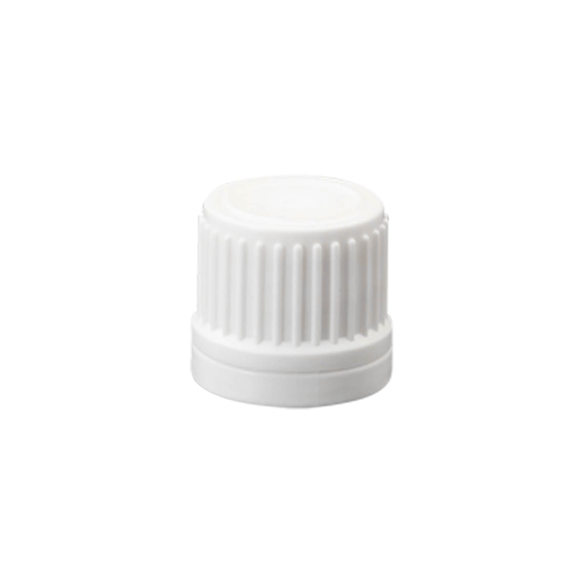 Tappo a vite con inserto gocciolatore, plastica PE, bianco, per bocca: DIN 18 Tappo a vite con inserto gocciolatore, plastica PE, bianco, per bocca: DIN 18