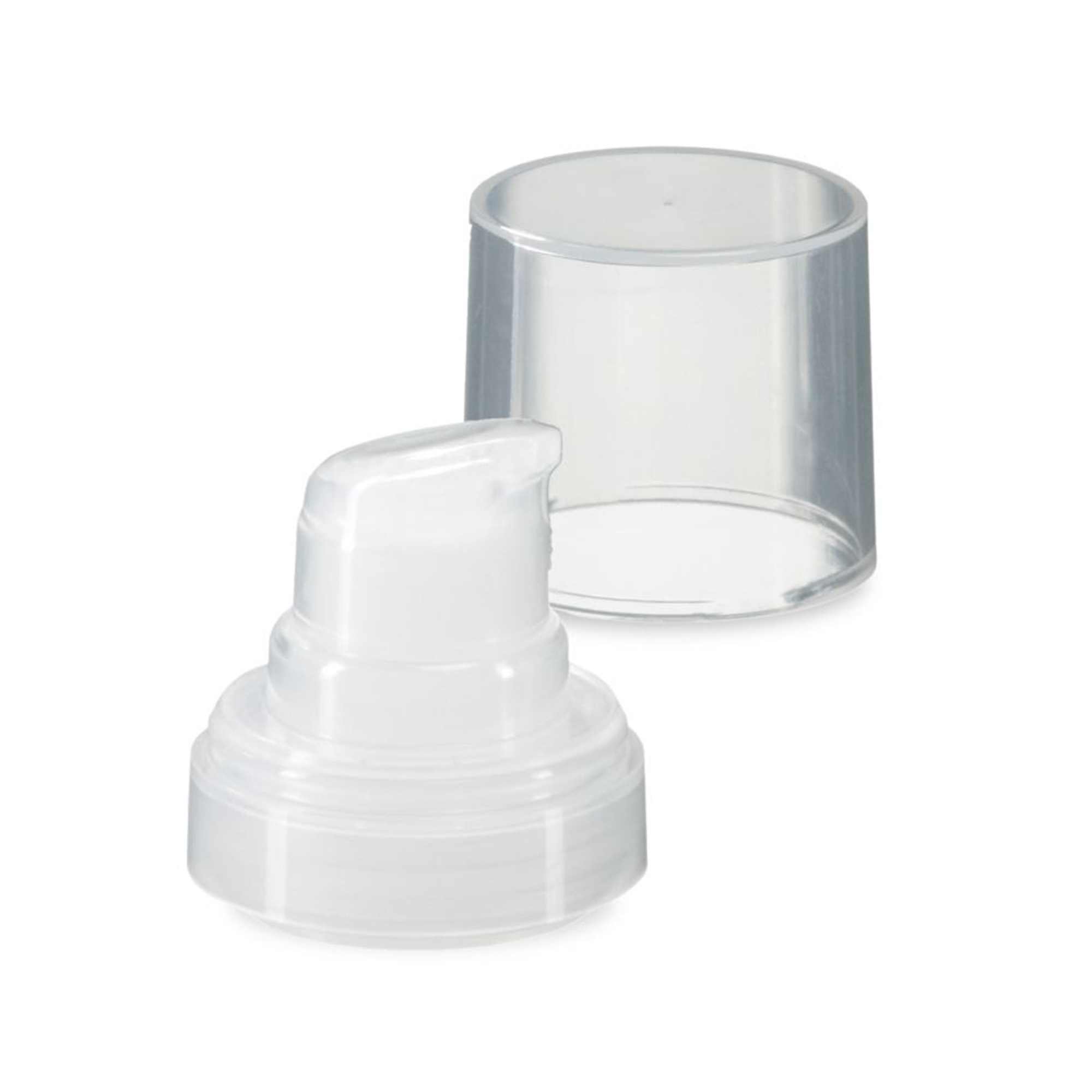 Testina Airless Micro naturale + cappuccio a scatto lucido color naturale Testina Airless Micro naturale + cappuccio a scatto lucido color naturale