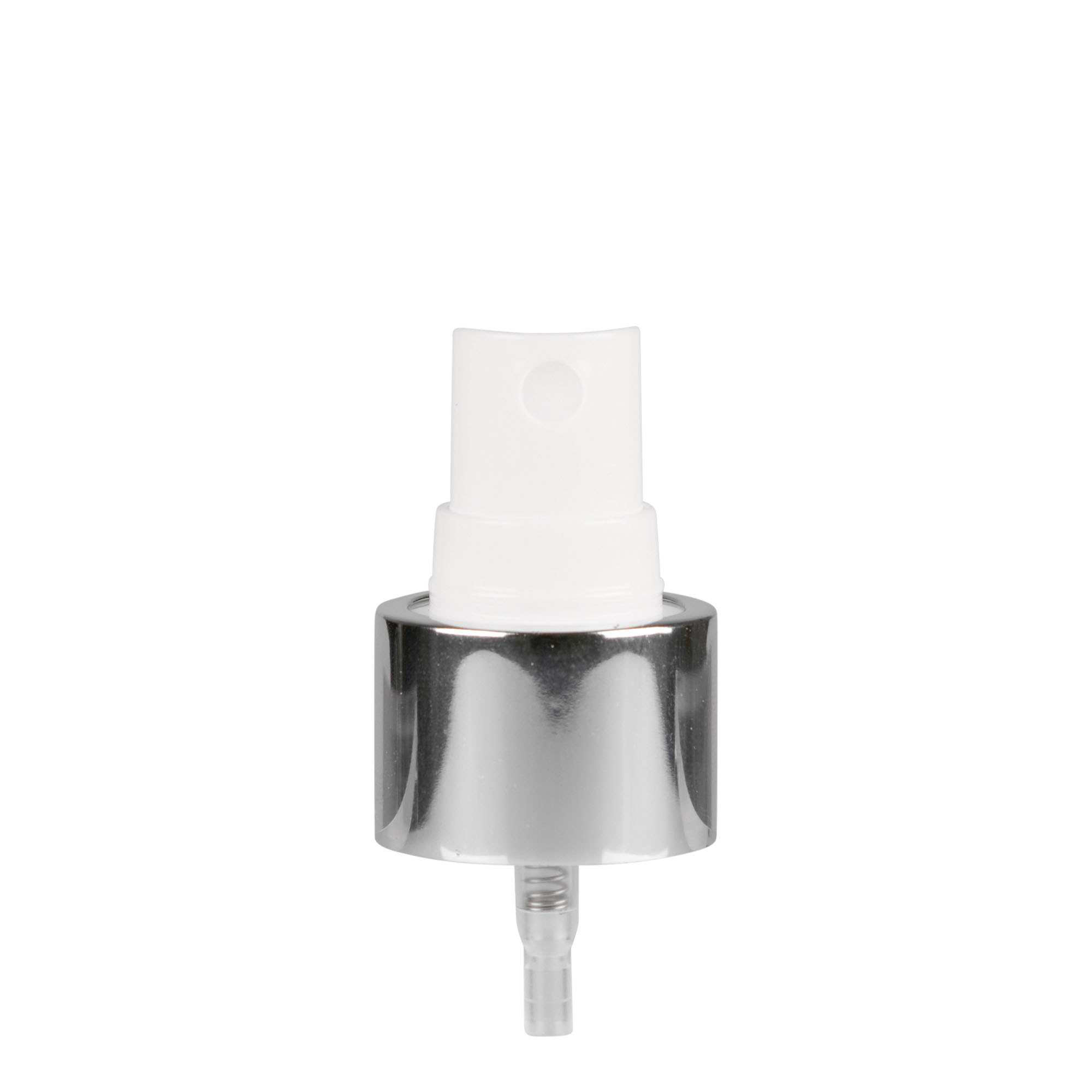 Tappo a vite con spruzzatore, plastica PP, bianco, per bocca: 24/410