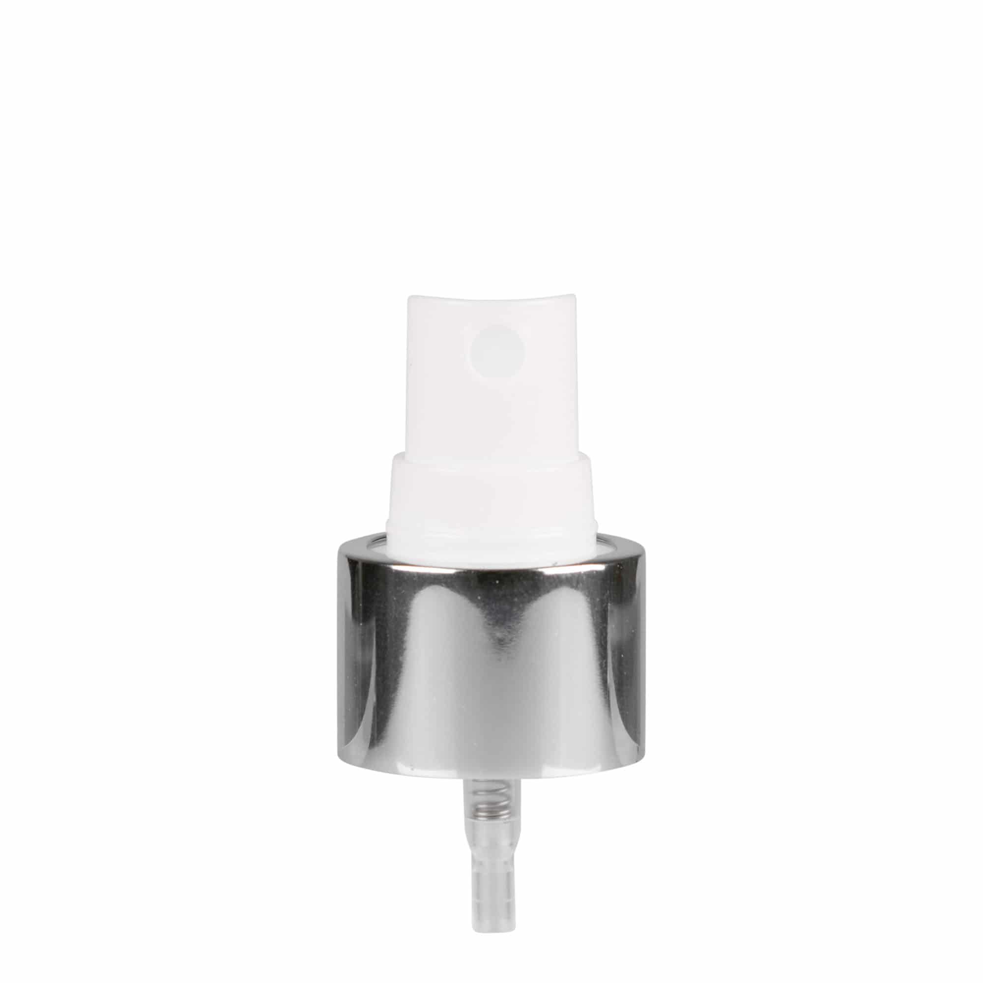 Tappo a vite con spruzzatore, plastica PP, bianco, per bocca: 24/410