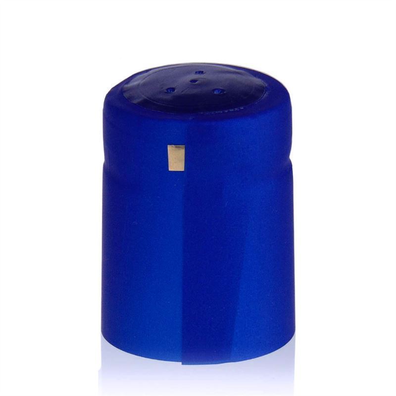 Capsula termoretraibile 32x41, plastica PVC, blu