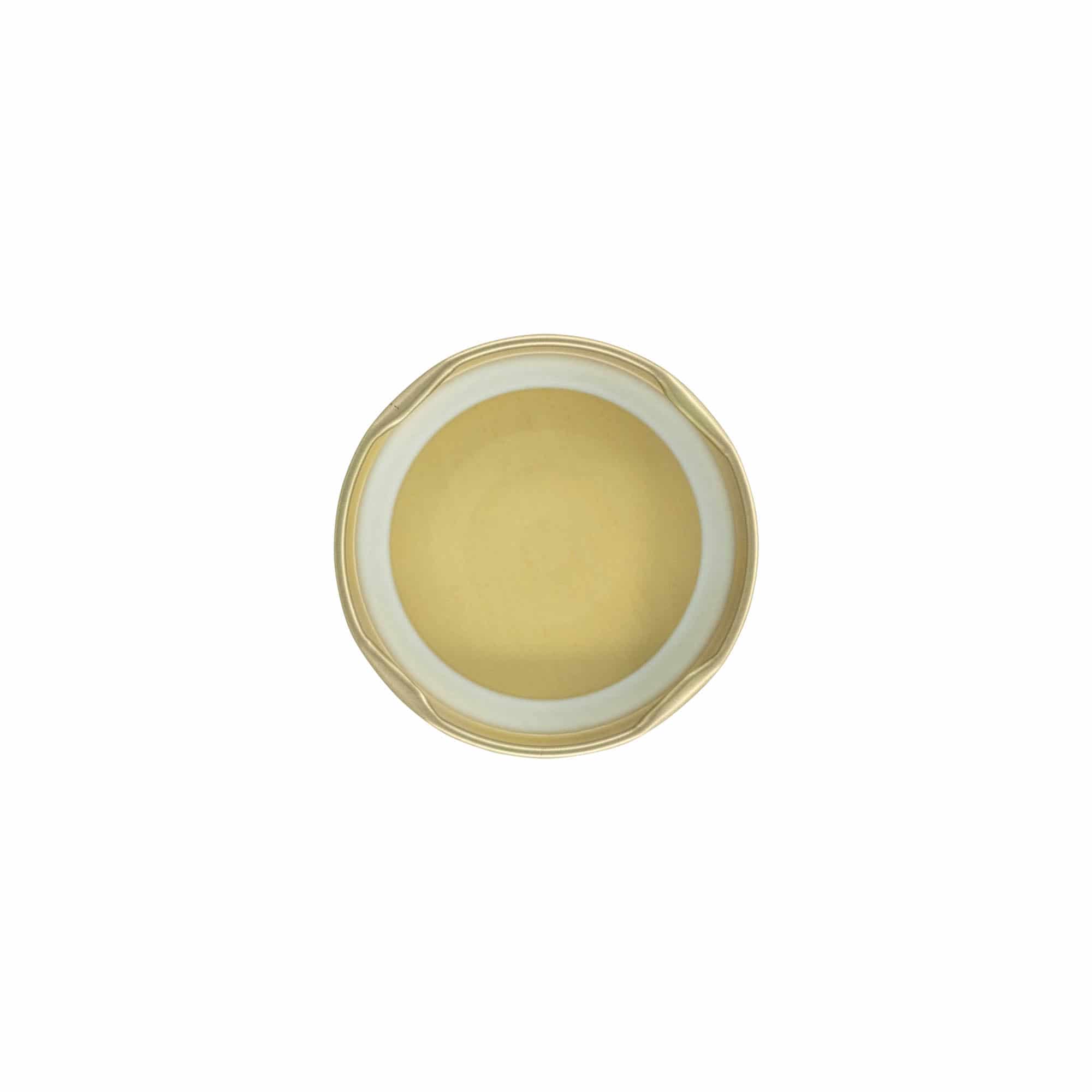 Tappi Twist-Off, lamiera bianca, oro, per bocca: TO 58