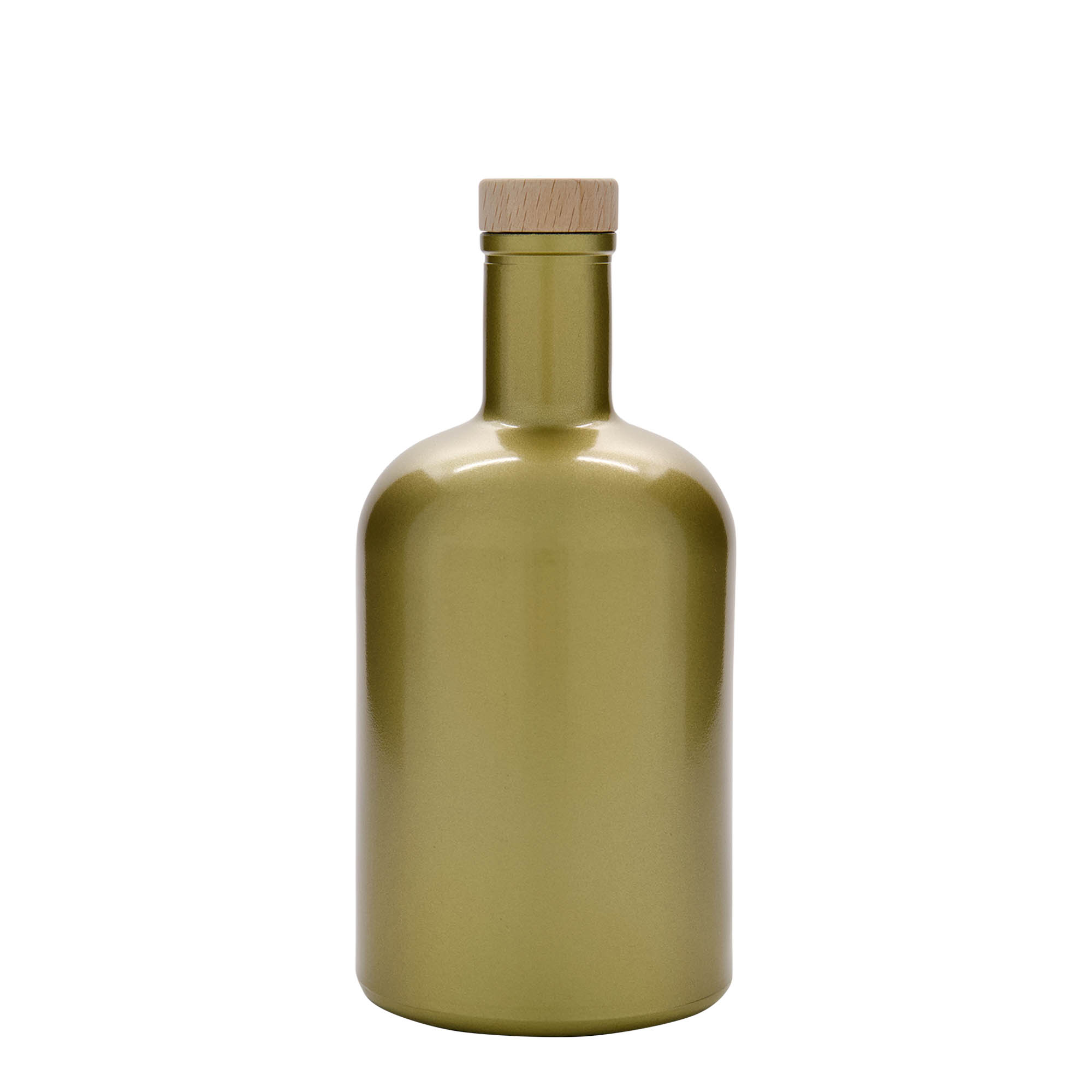 Bottiglia di vetro da 700 ml 'Gerardino', oro, bocca: sughero