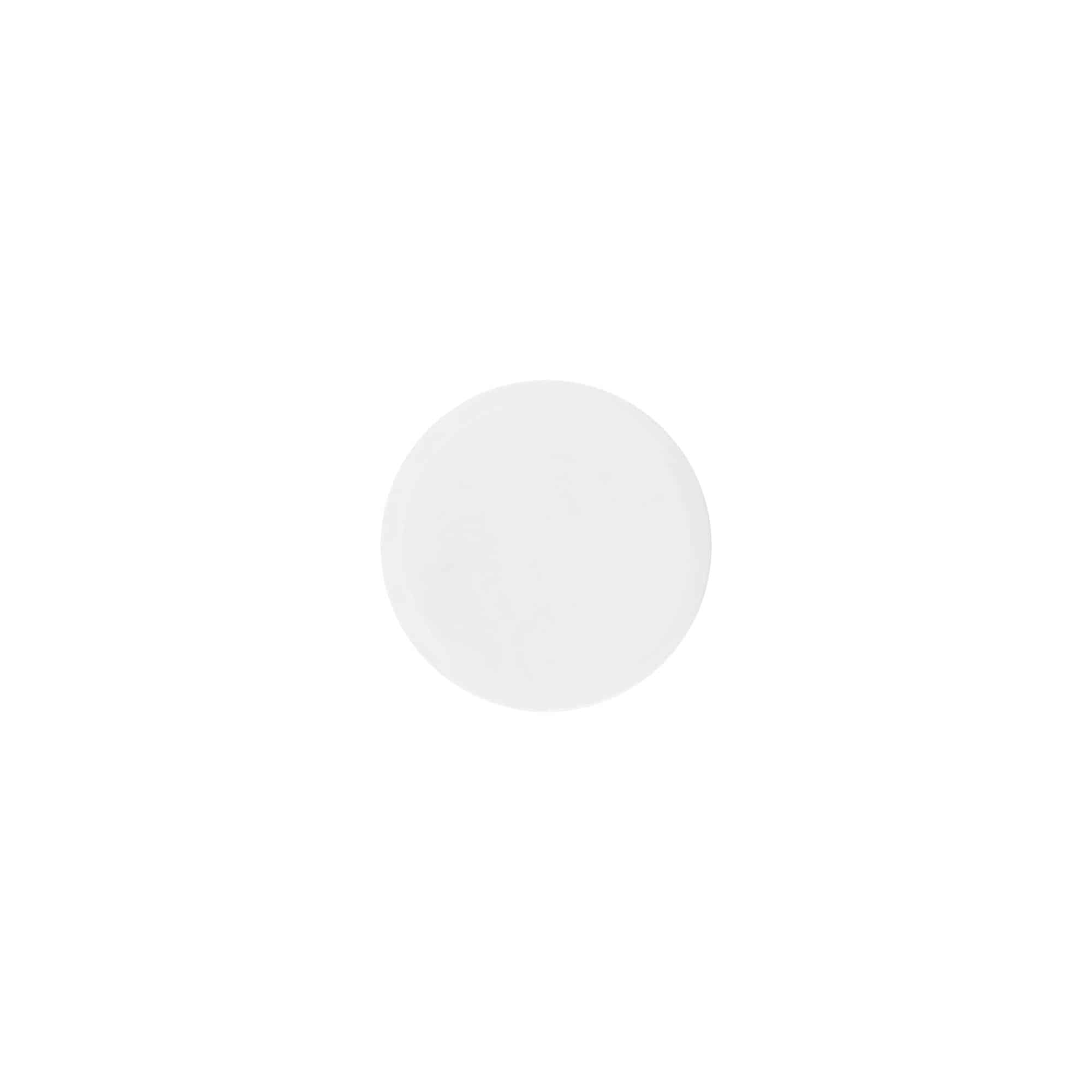 Tappo a vite 'White Line' 35ml, plastica PP, bianco