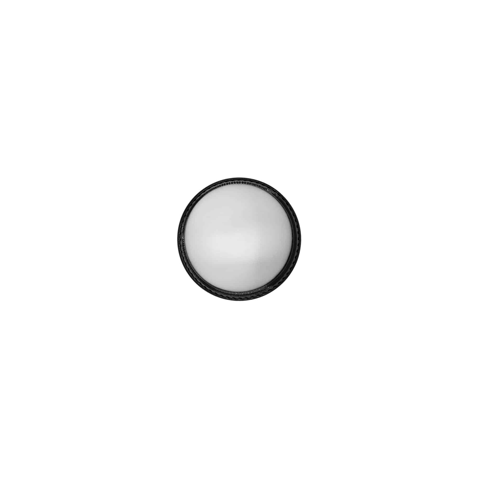 Tappo a vite per 5 ml 'Antonella', plastica PP, nero Tappo a vite per 5 ml 'Antonella', plastica PP, nero