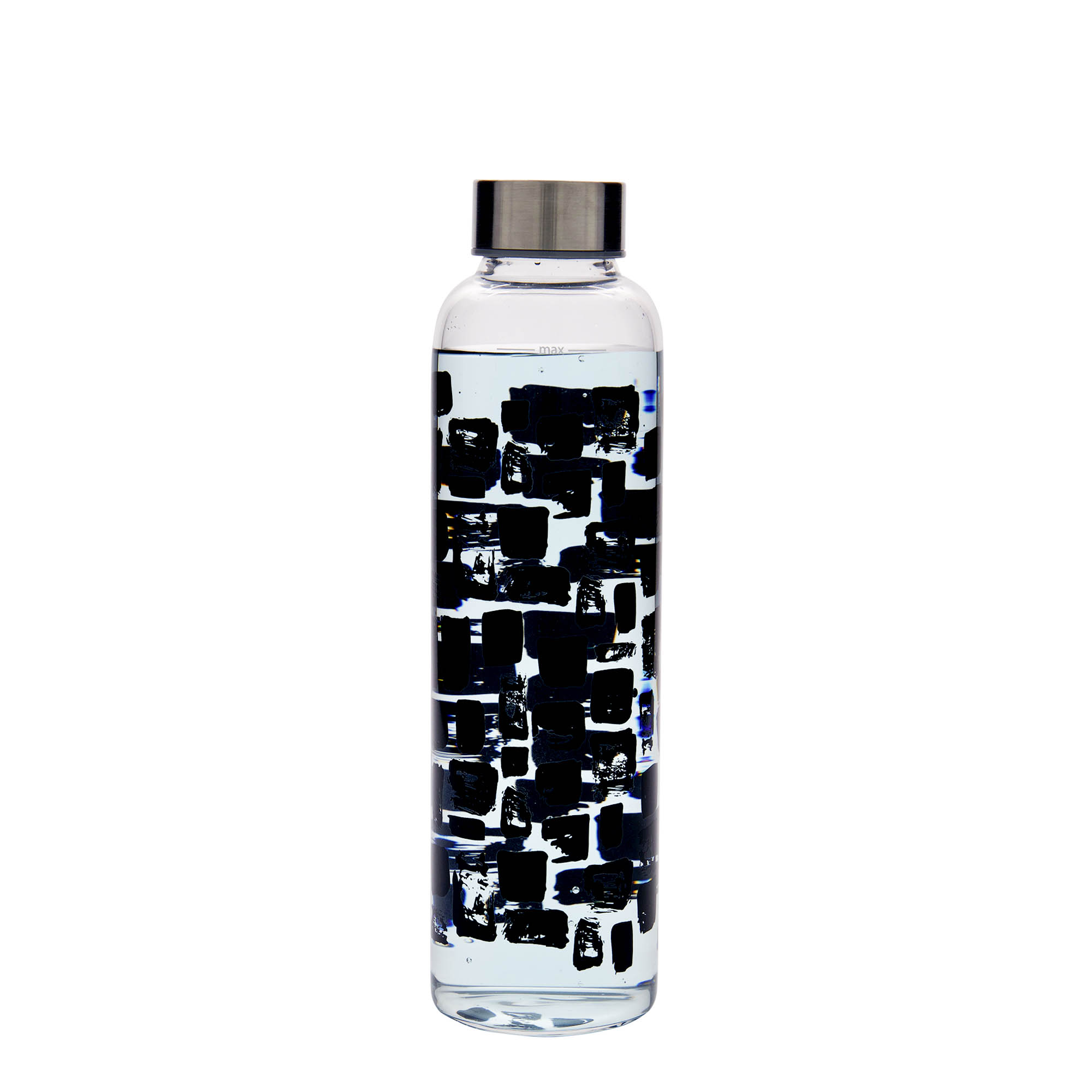 Borraccia da 500 ml 'Perseus - Rettangoli Neri', bocca: chiusura a vite Borraccia da 500 ml 'Perseus - Rettangoli Neri', bocca: chiusura a vite