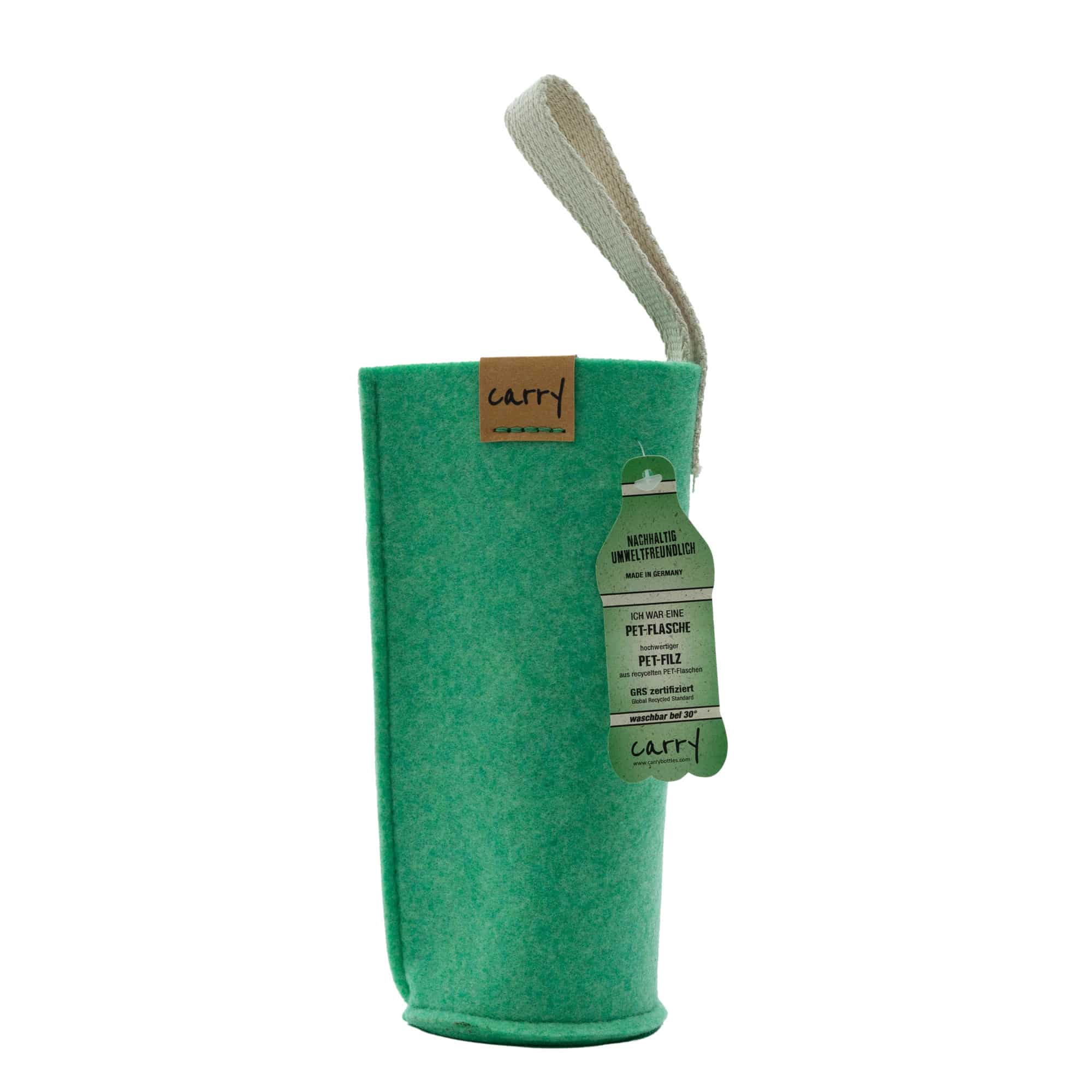 Custodia borraccia 'CARRY Sleeve', tessuto, verde menta