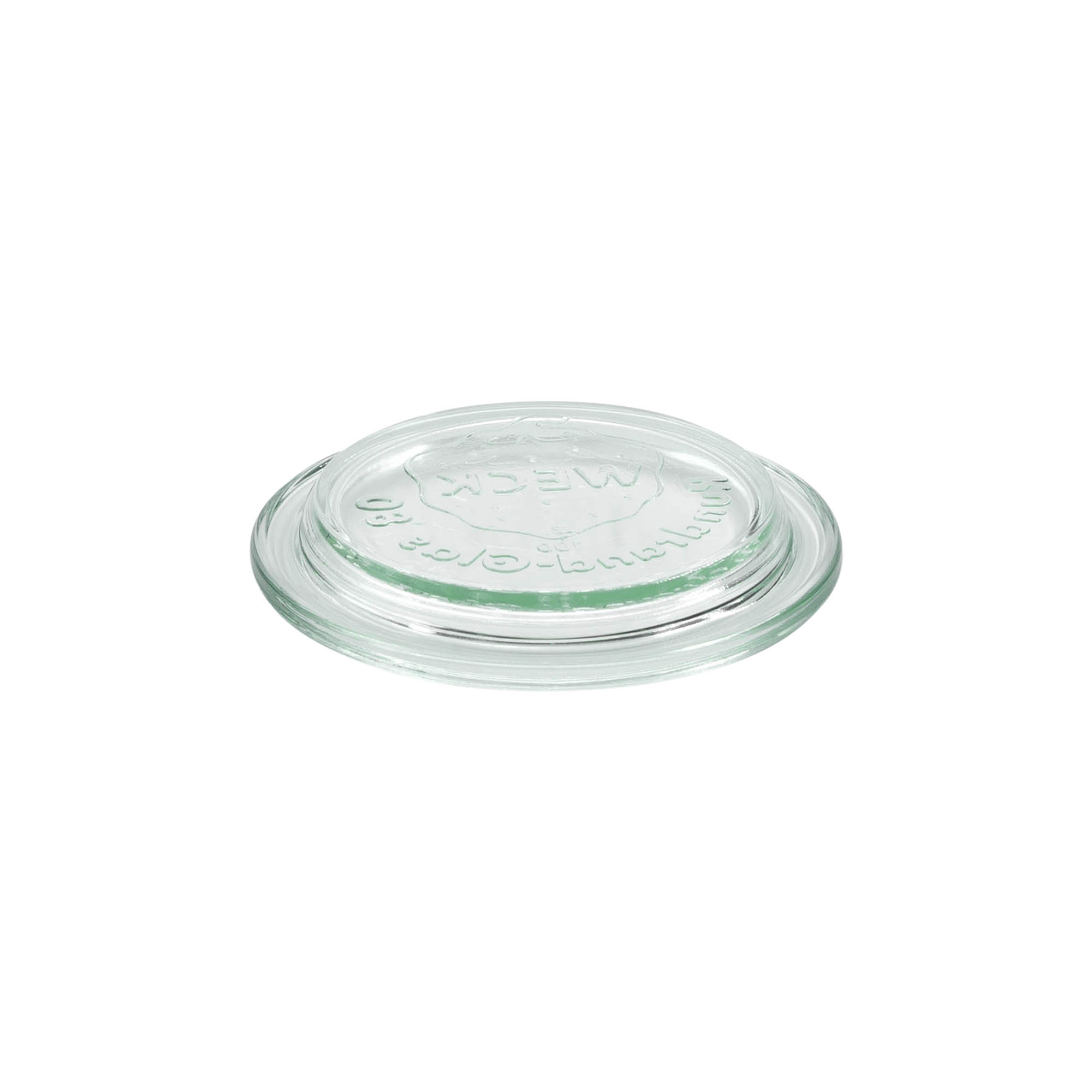 Coperchio in vetro WECK, bordo rotondo, per bocca: RR80 Coperchio in vetro WECK, bordo rotondo, per bocca: RR80