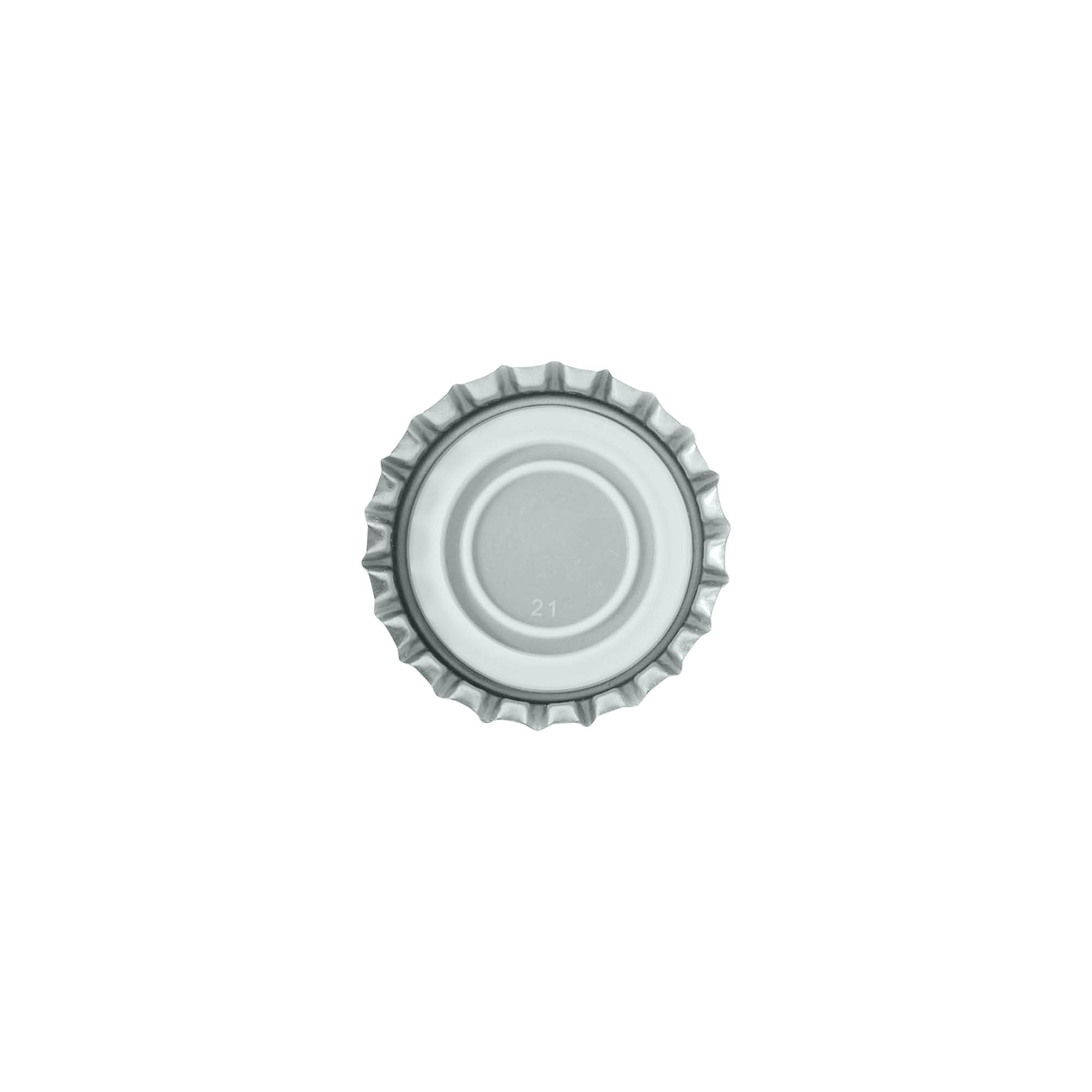 Capsule a corona 29 mm, metallo, argento