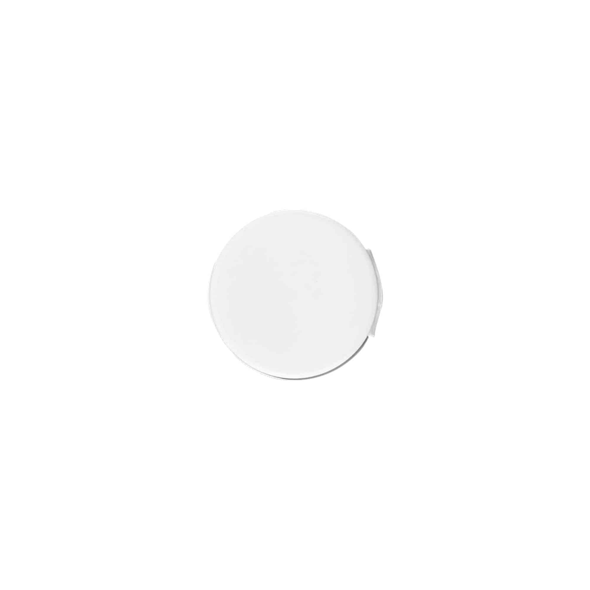 Tappo a vite con cerniera Flip-Top, plastica PP, bianco, per imboccatura: 20/410