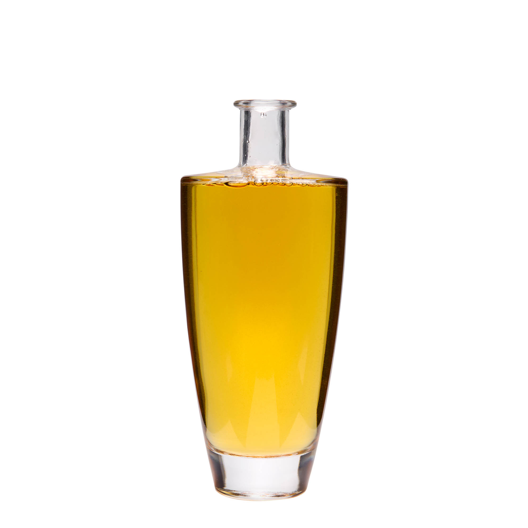 Bottiglia di vetro da 500 ml 'Vanessa', ovale, bocca: sughero Bottiglia di vetro da 500 ml 'Vanessa', ovale, bocca: sughero