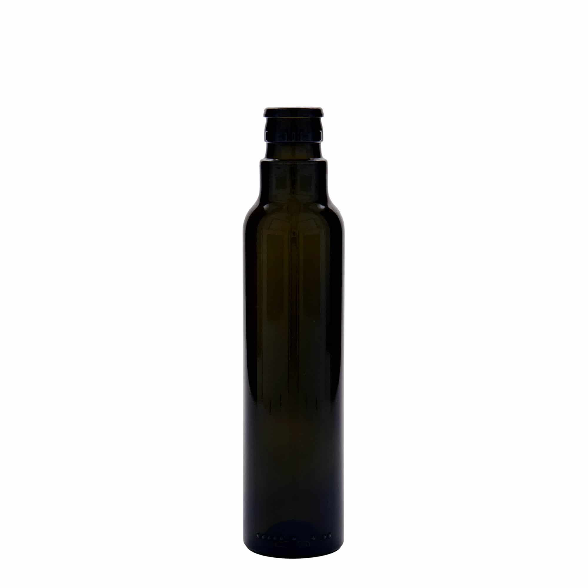 250 ml Bottiglia olio/aceto 'Willy New', vetro, verde antico, imboccatura: DOP
