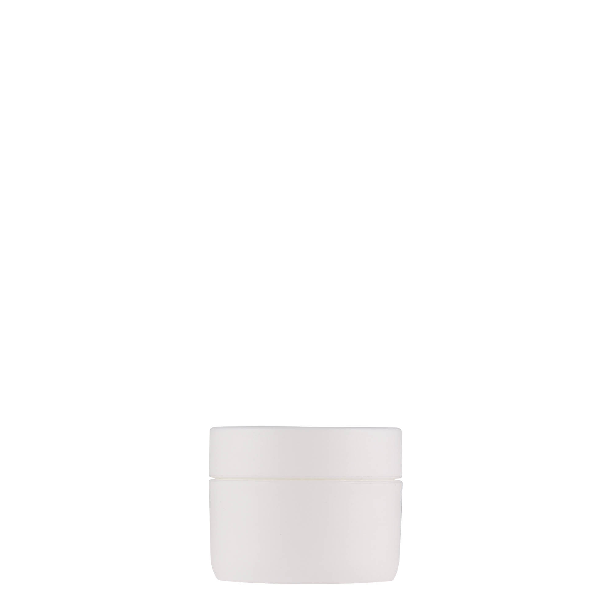 10 ml flacone in plastica 'Antonella', PP, bianco, bocca: chiusura a vite