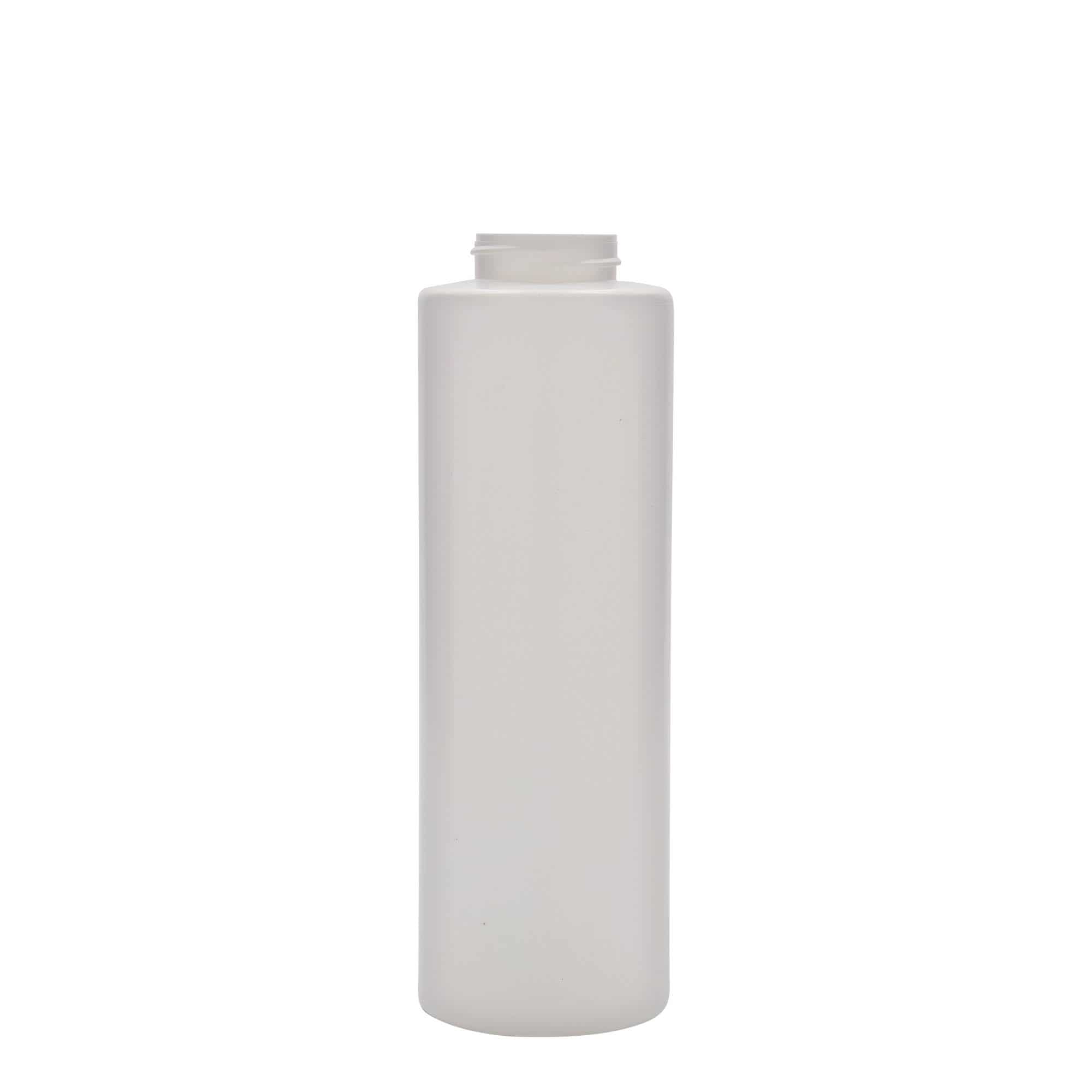 500 ml Bottiglia per salse, plastica LDPE, bianco, imboccatura: GPI 38/400