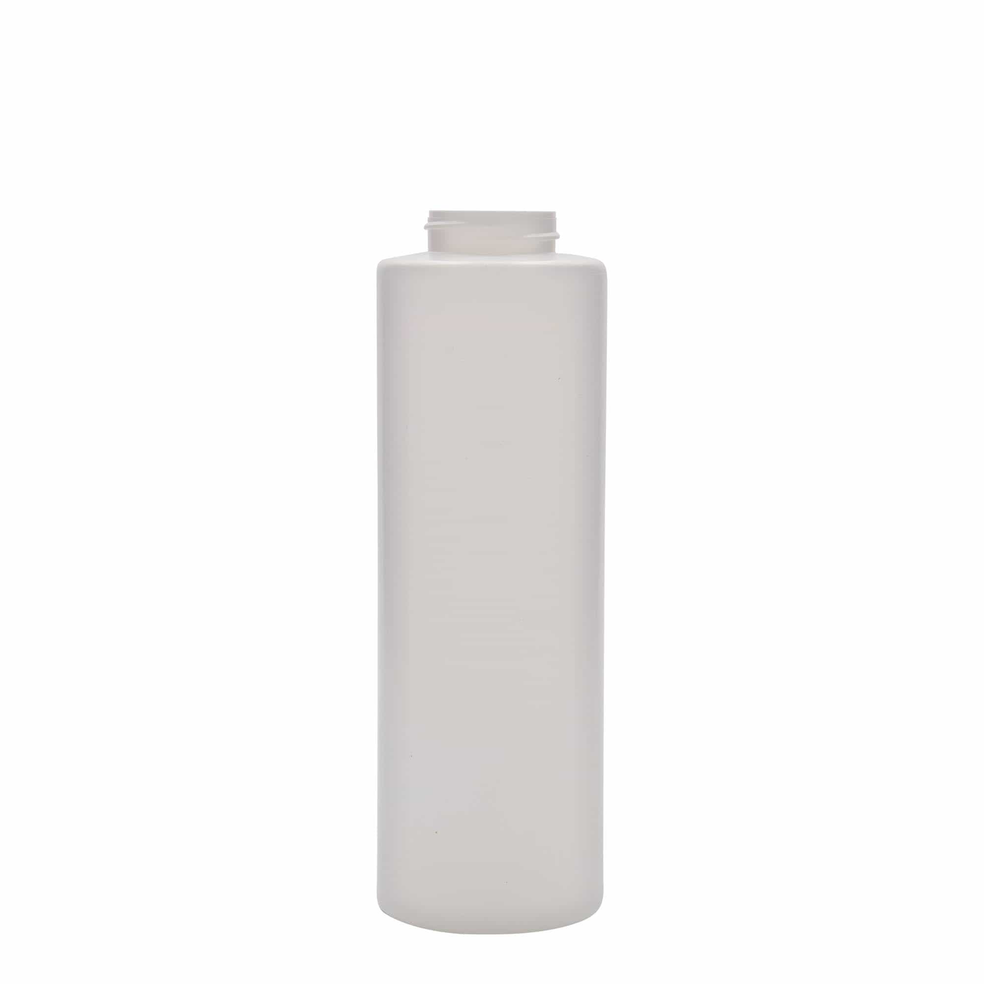 Bottiglia per salsa 500 ml, plastica LDPE, bianca, bocca: 38/400