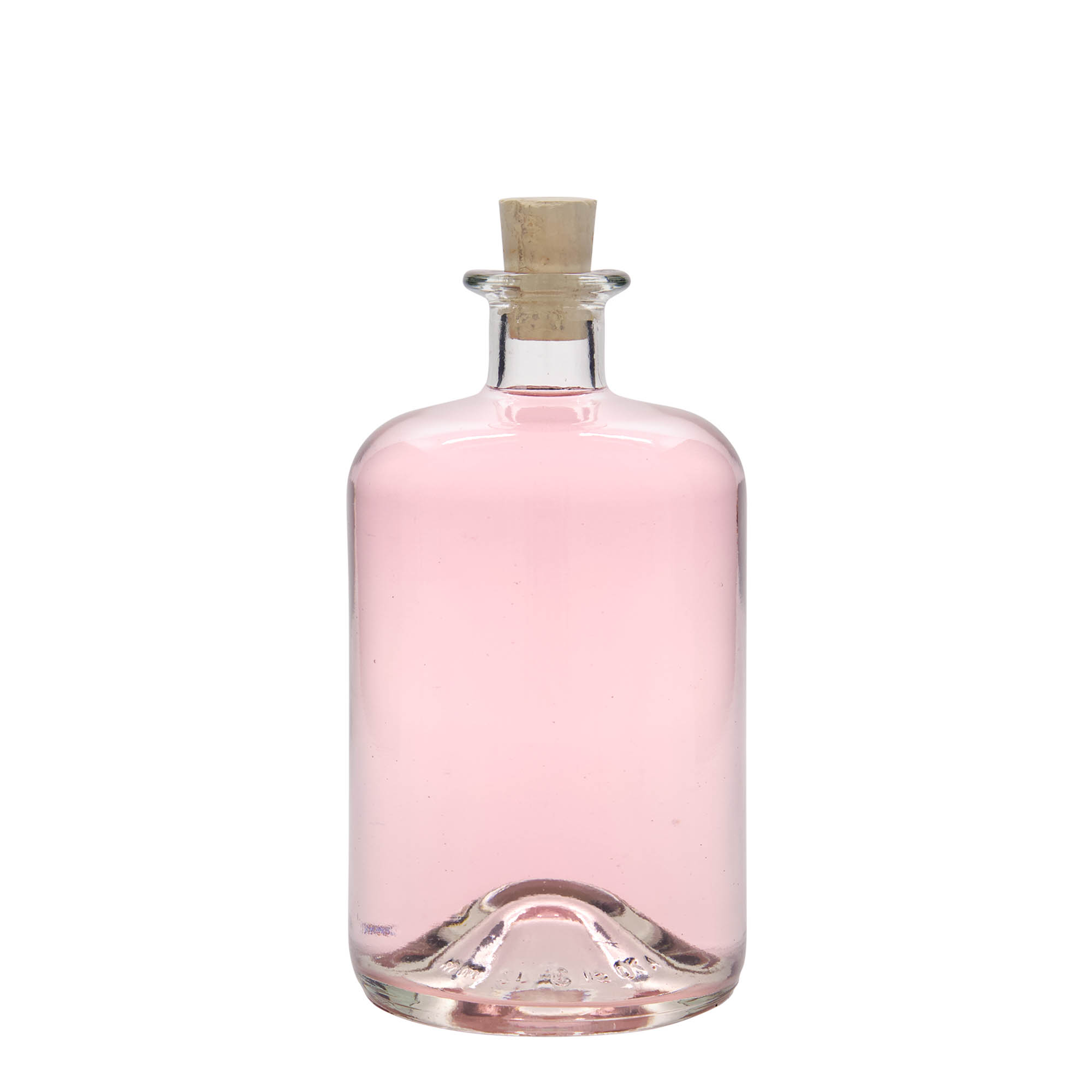 Bottiglia in vetro da 700 ml da farmacista, bocca: tappo di sughero Bottiglia in vetro da 700 ml da farmacista, bocca: tappo di sughero