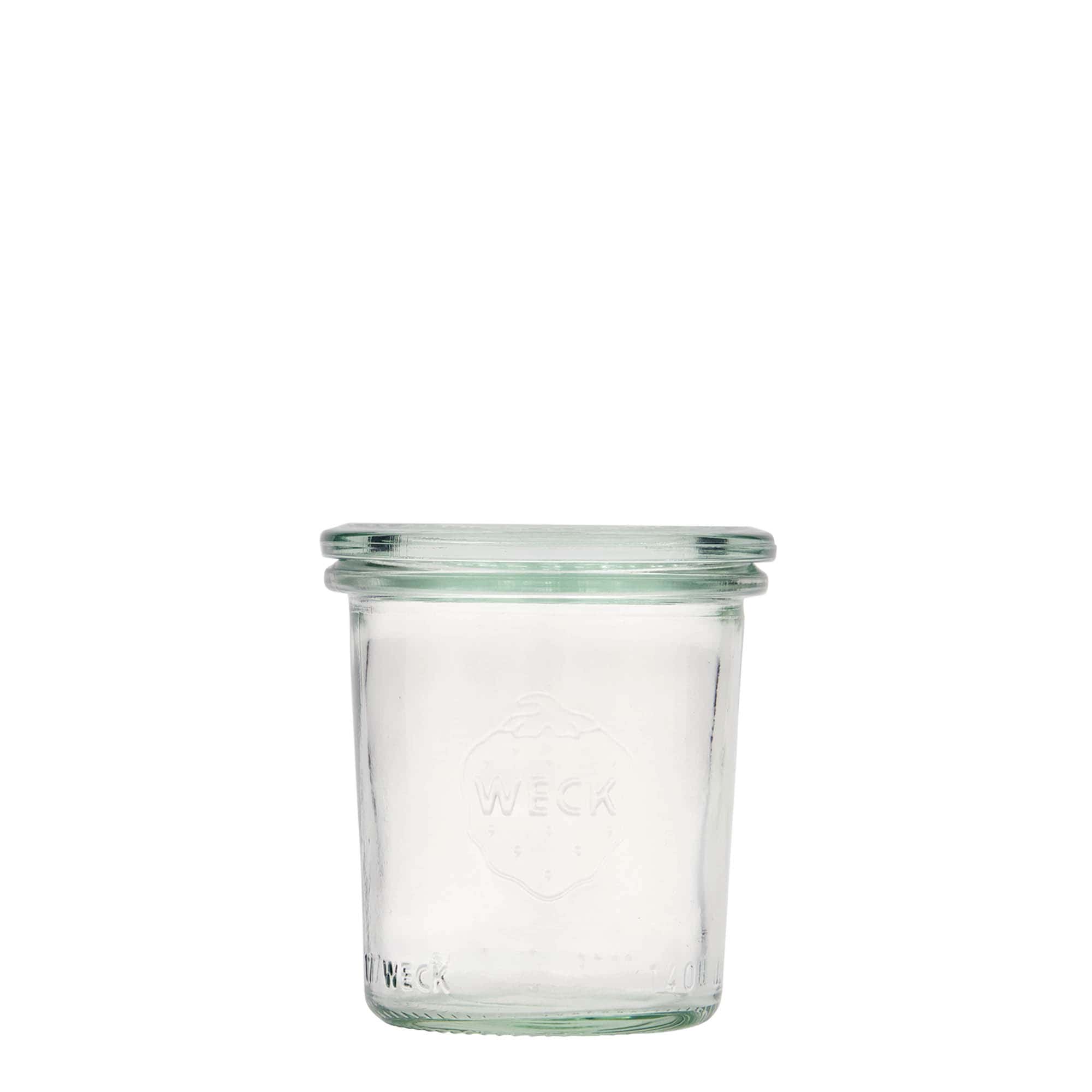 140 ml vaso WECK a bocca larga, bordo tondo