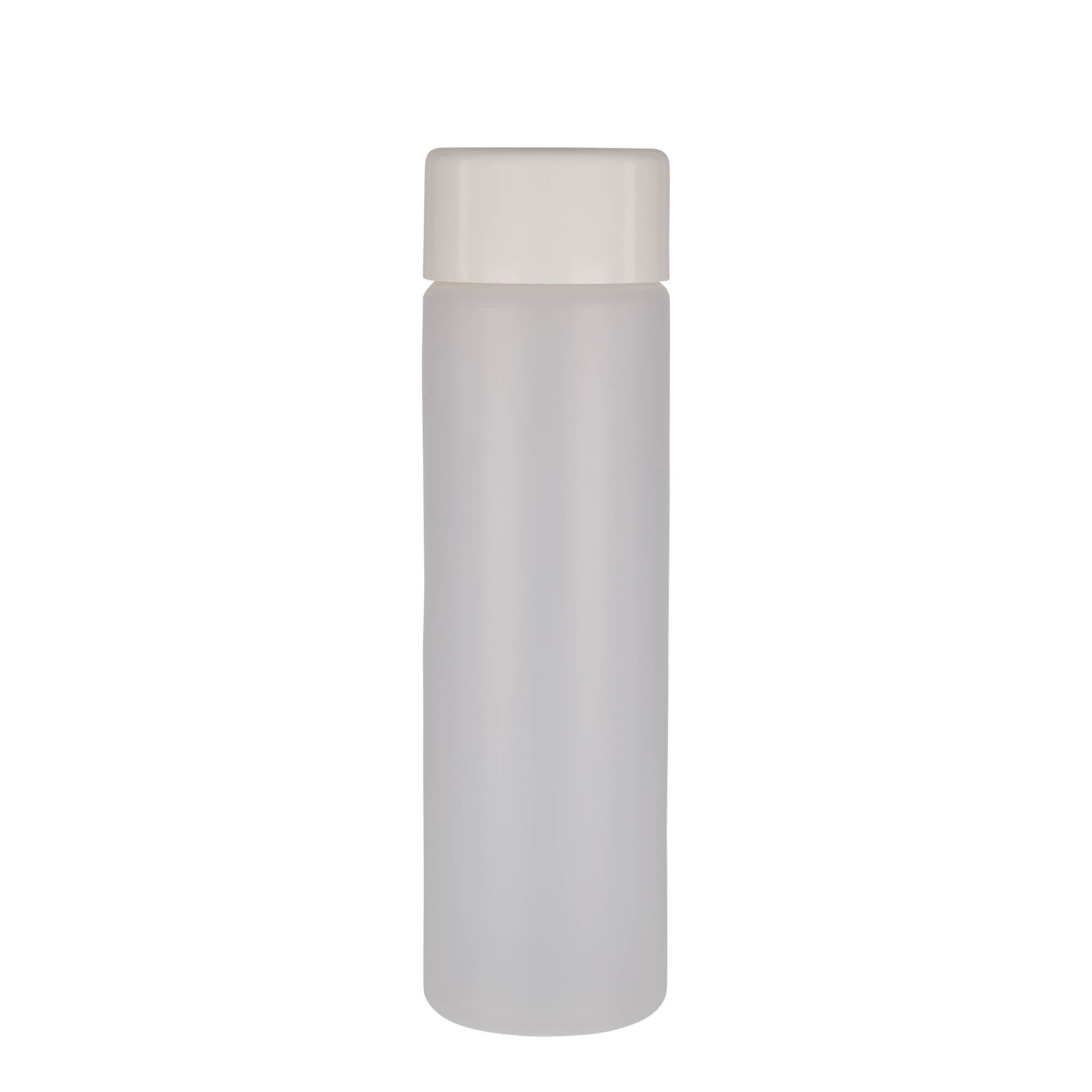 500 ml bottiglia rotonda, plastica PE, naturale, bocca: chiusura a vite