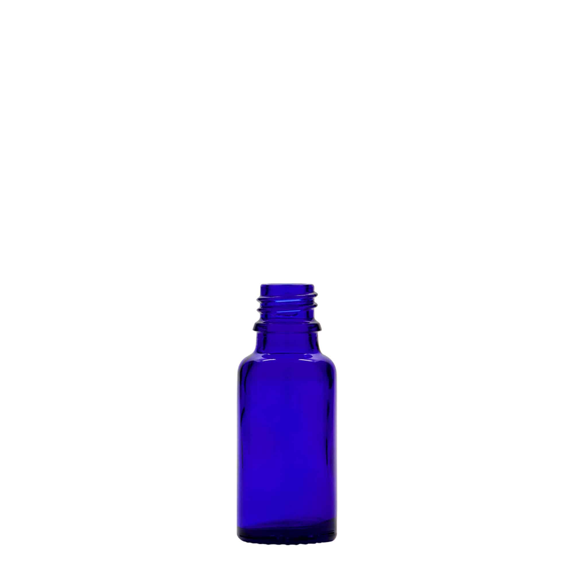 20 ml Boccetta di vetro, blu reale, imboccatura: DIN 18 20 ml Boccetta di vetro, blu reale, imboccatura: DIN 18