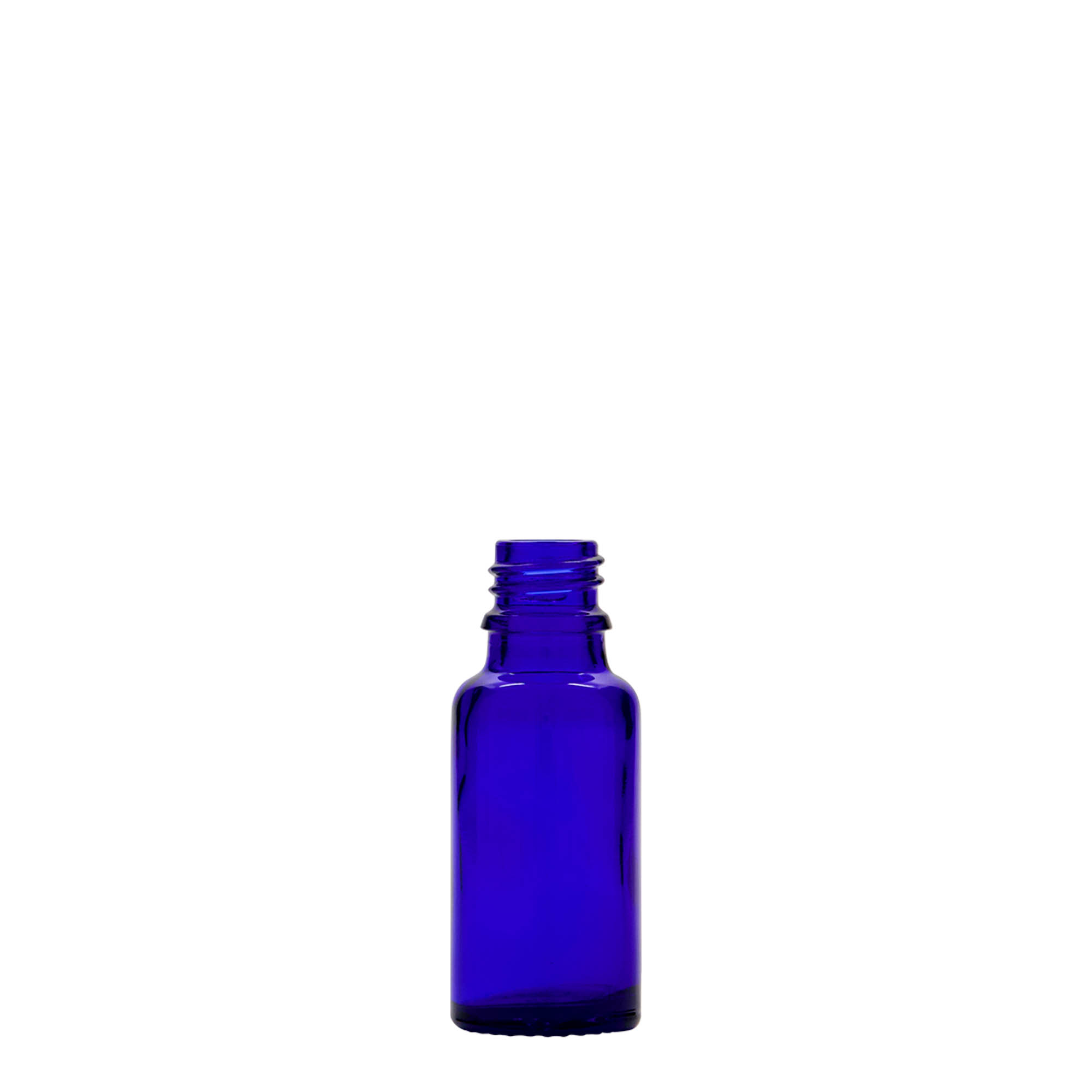 20 ml flacone medico, vetro, blu reale, bocca: DIN 18