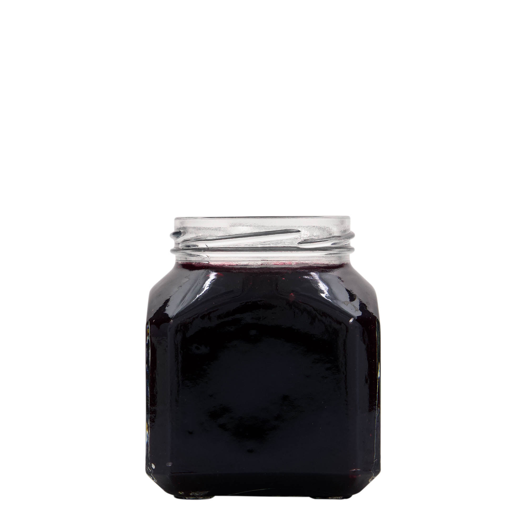 314 ml barattolo quadrato 'Milano', bocca: Twist-Off (TO 63)