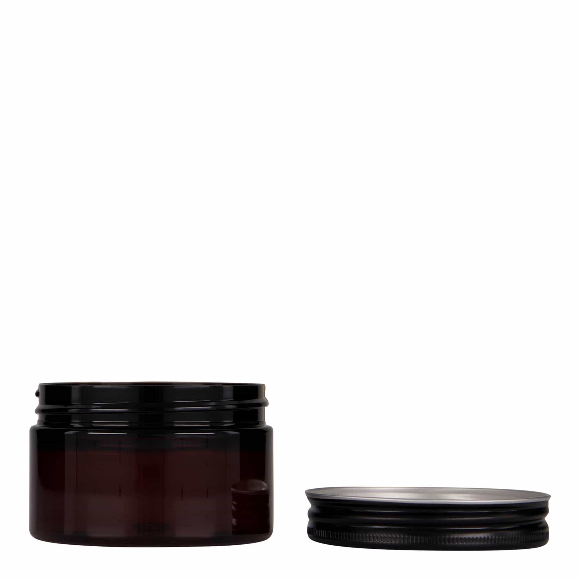 100 ml barattolo in PET 'Isabella', marrone, bocca: 70/400