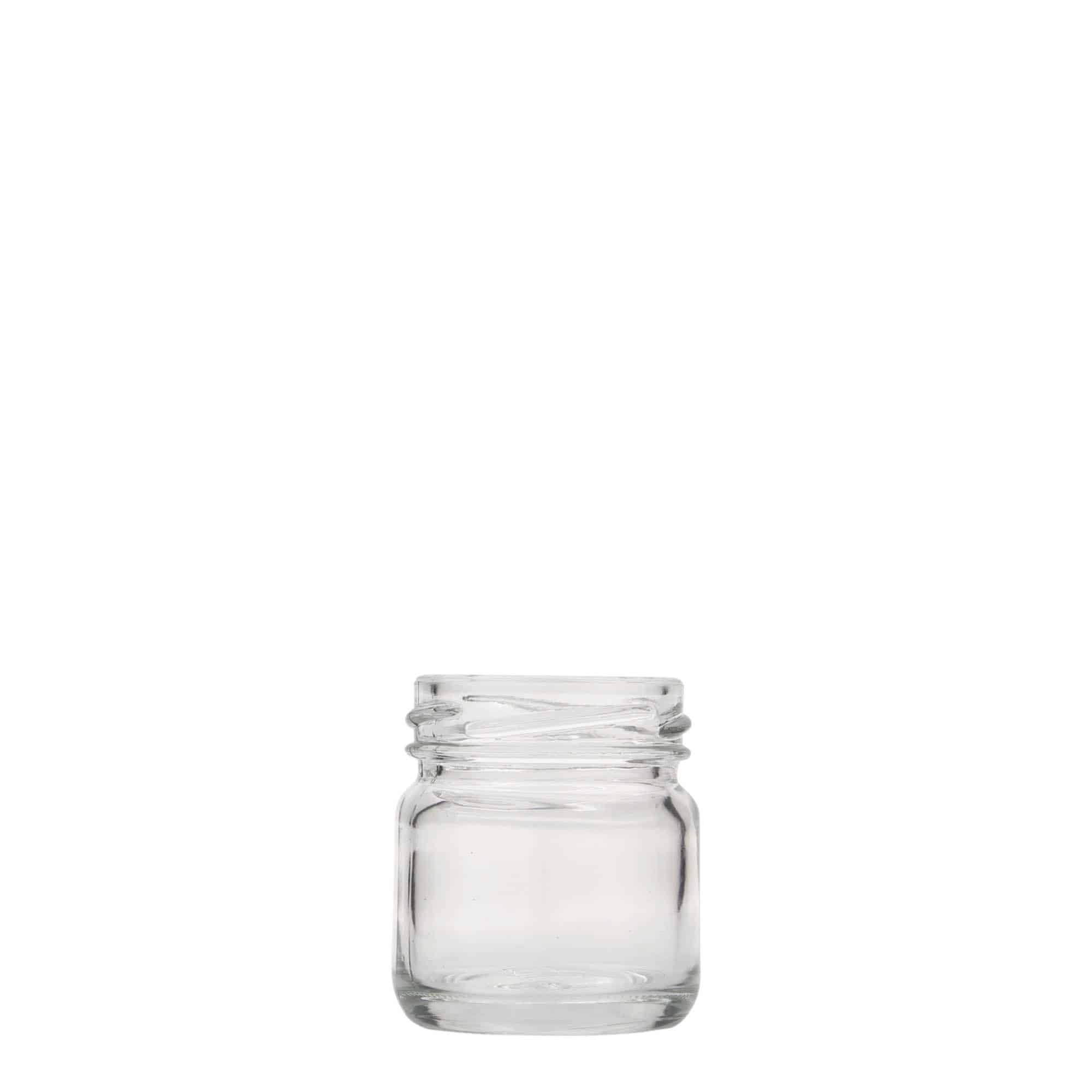 40 ml Vasetto cilindrico, vetro, imboccatura: Twist-Off (TO 43) 40 ml Vasetto cilindrico, vetro, imboccatura: Twist-Off (TO 43)