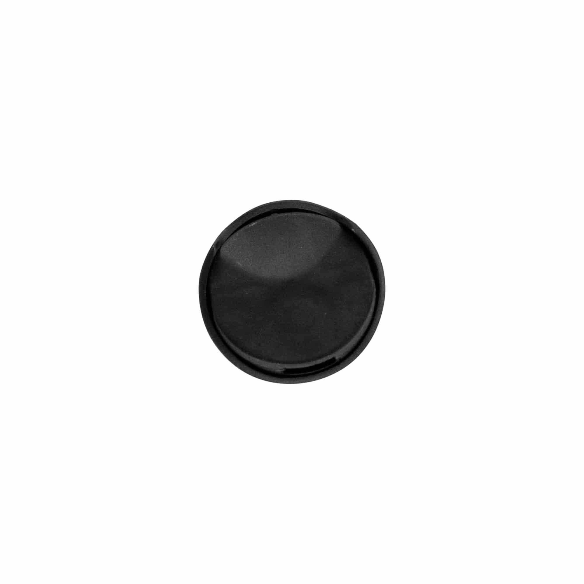 Tappo a vite Disc Top, plastica PP, nero, per bocca: 24/410 Tappo a vite Disc Top, plastica PP, nero, per bocca: 24/410