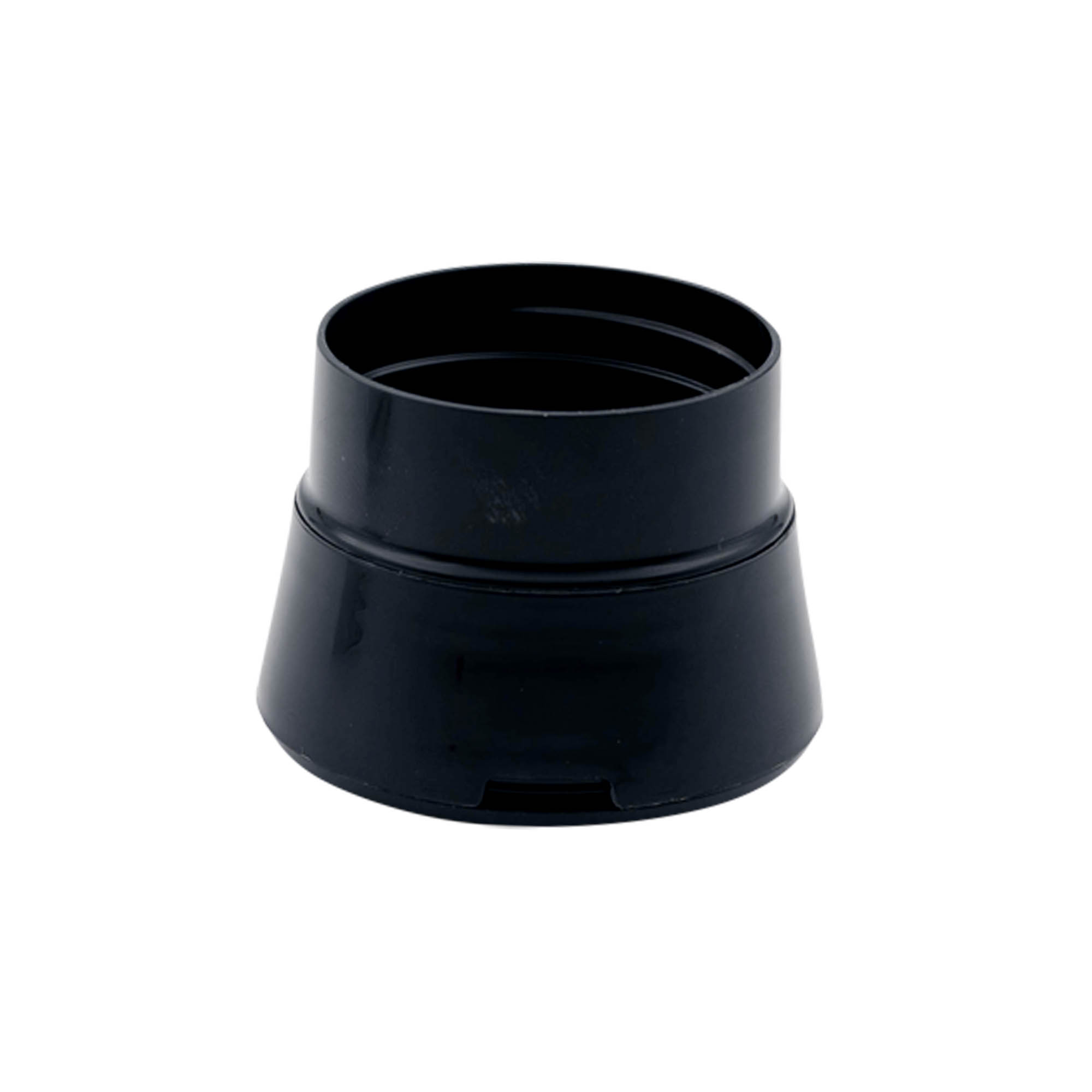 Chiusura per barattolo spezie, macinino, plastica PP, nero, per bocca: 38/400 Chiusura per barattolo spezie, macinino, plastica PP, nero, per bocca: 38/400