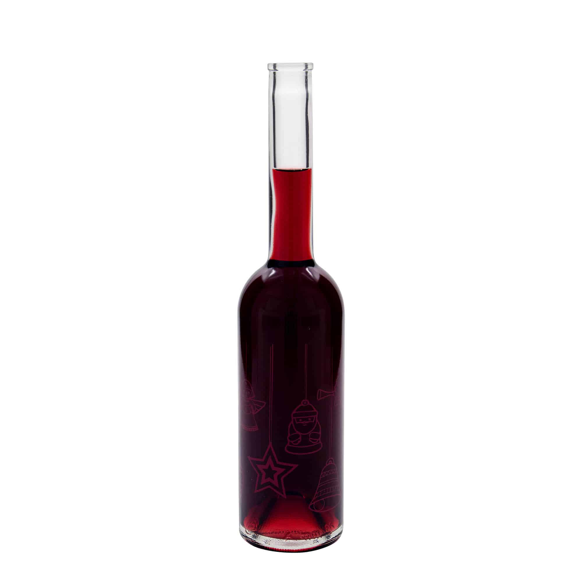 Bottiglia di vetro da 500 ml 'Opera', motivo: stelle, apertura: sughero Bottiglia di vetro da 500 ml 'Opera', motivo: stelle, apertura: sughero