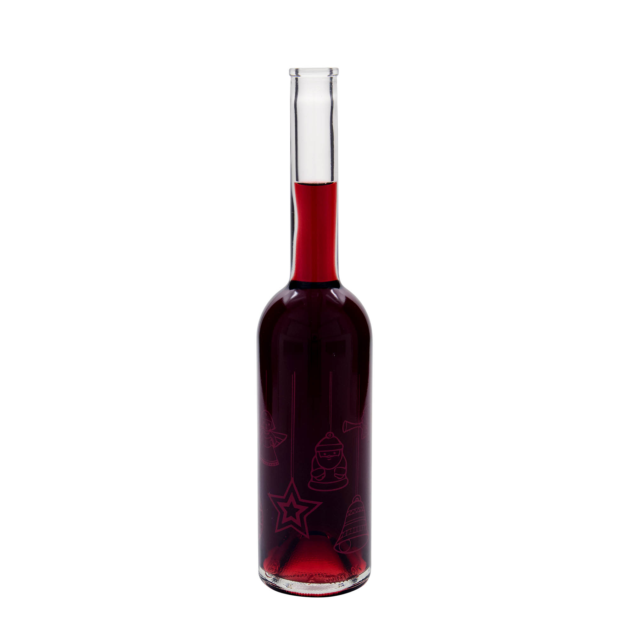 Bottiglia di vetro da 500 ml 'Opera', motivo: stelle, apertura: sughero Bottiglia di vetro da 500 ml 'Opera', motivo: stelle, apertura: sughero