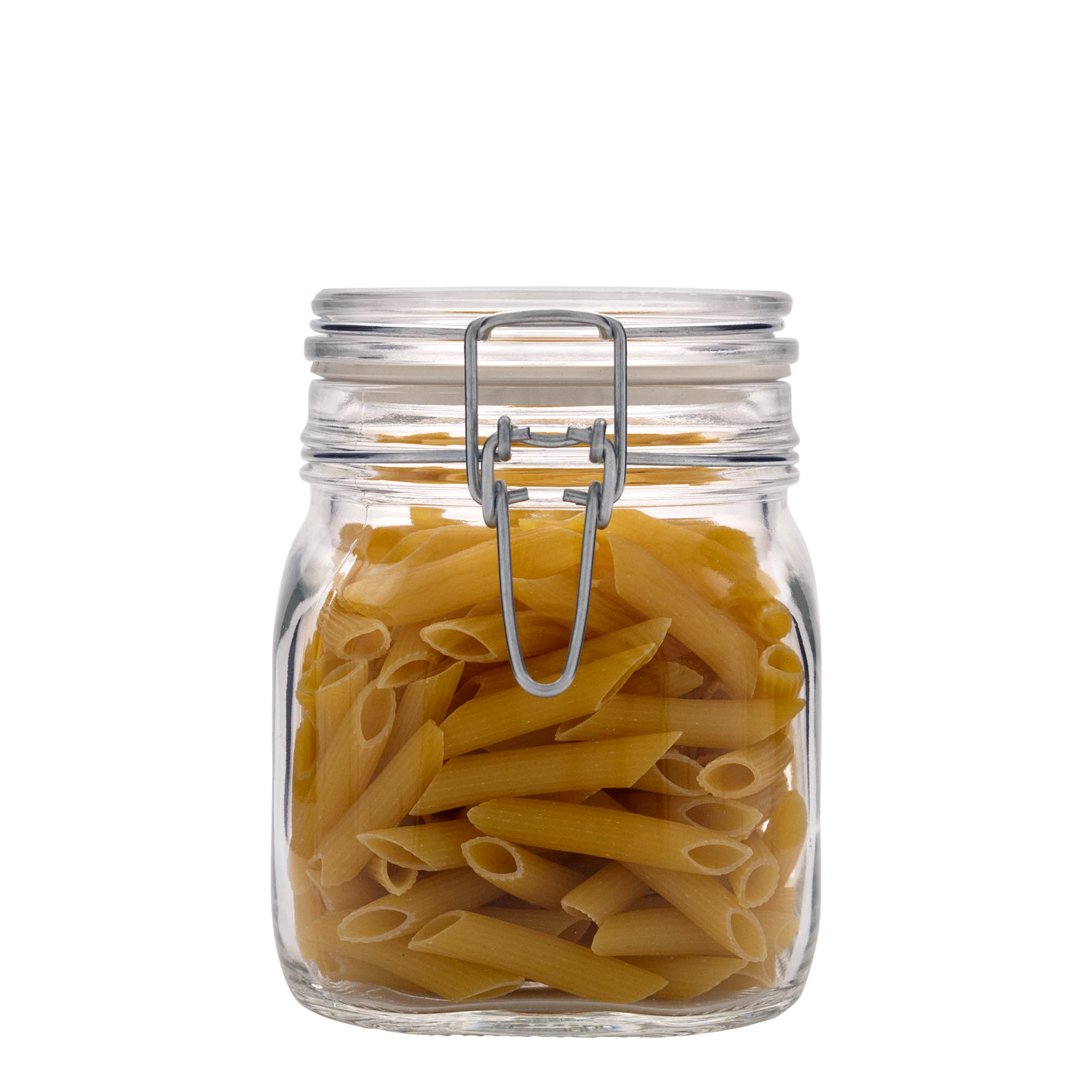 Vaso con chiusura a leva da 750 ml 'Fido', quadrato, bocca: chiusura a leva Vaso con chiusura a leva da 750 ml 'Fido', quadrato, bocca: chiusura a leva