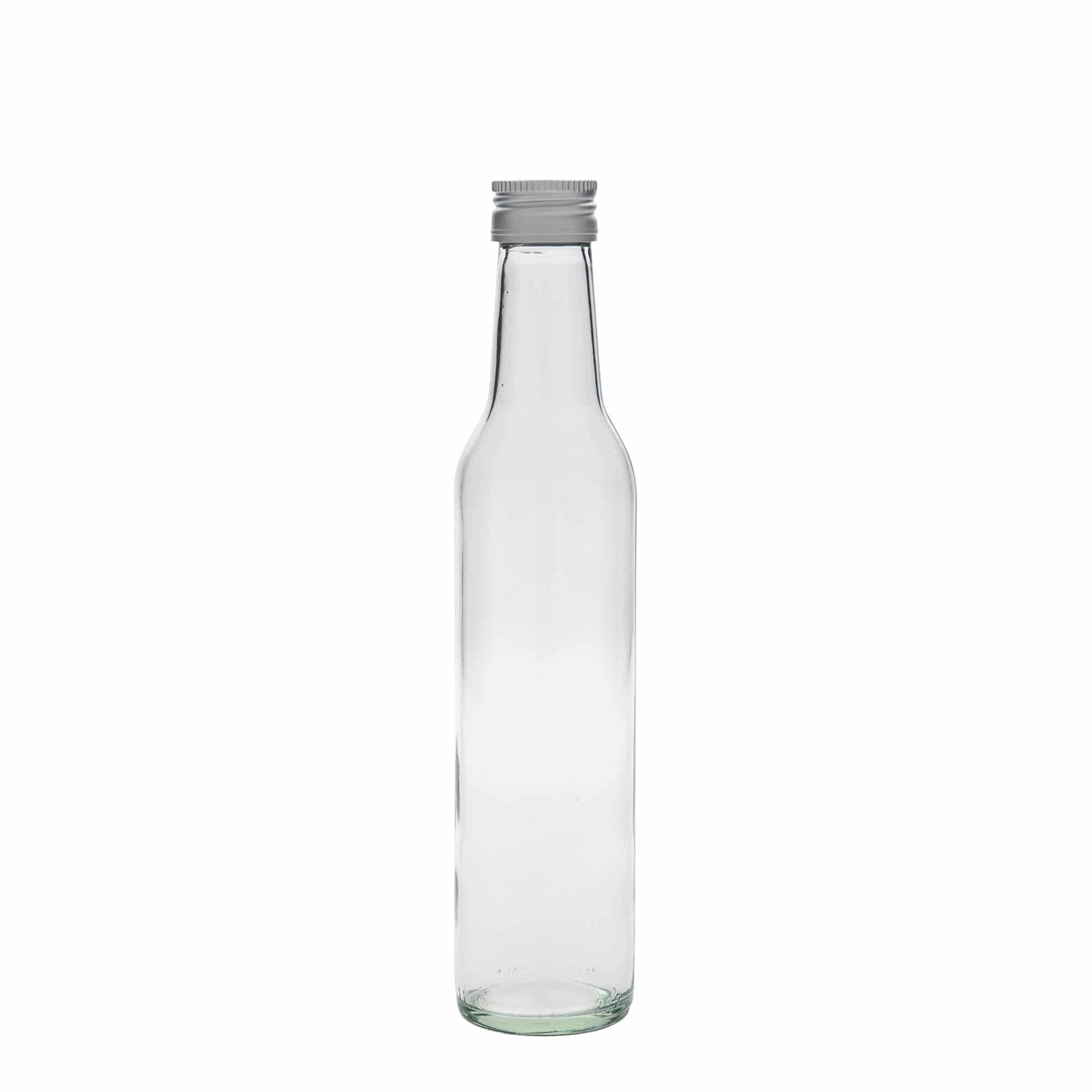 Bottiglia di vetro da 250 ml 'Cilindrica', bocca: PP 28