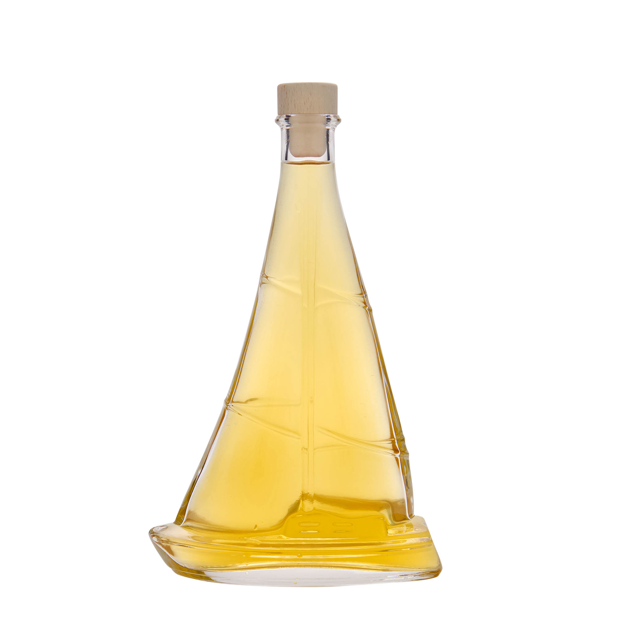 Bottiglia di vetro da 350 ml 'Segelboot', bocca: sughero Bottiglia di vetro da 350 ml 'Segelboot', bocca: sughero