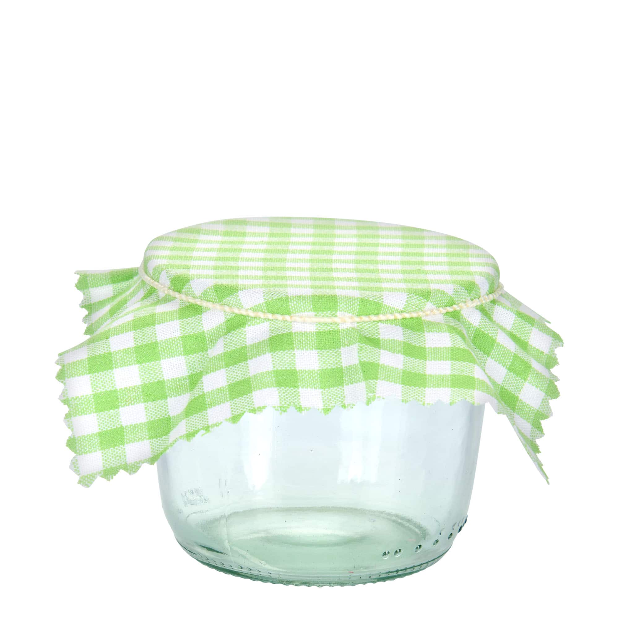 Tovaglietta quadrata a quadretti 12x12, tessuto, verde lime, bocca: TO38-TO53