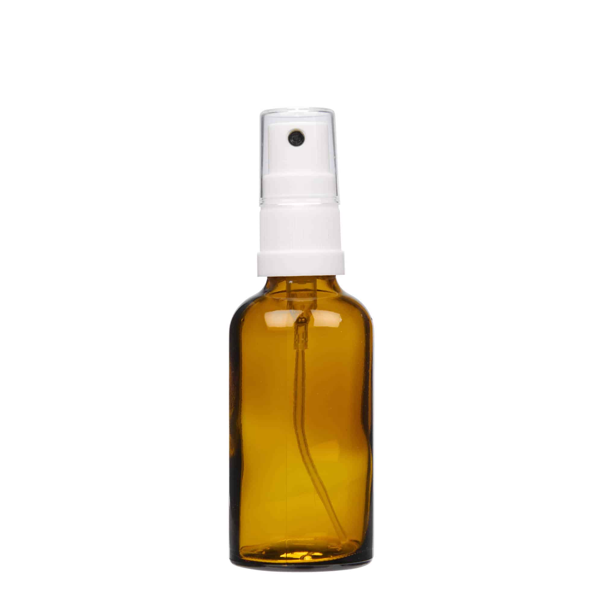 50 ml Flacone spray medicinale, vetro, marrone, bocca: DIN 18