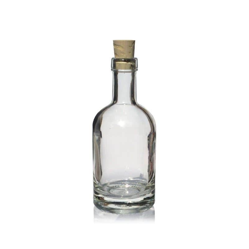 100 ml Bottiglia di vetro 'Linea Uno' imboccatura: fascetta