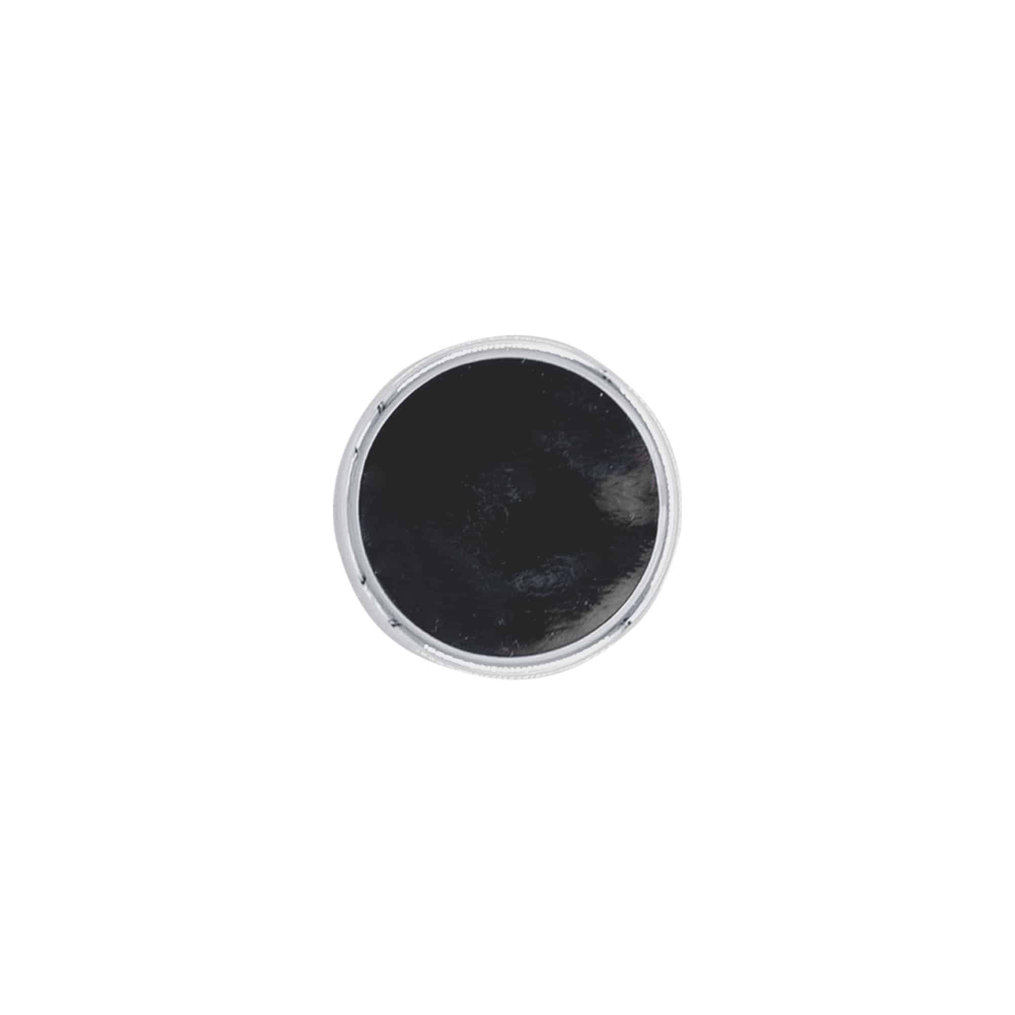 Tappo a vite in sughero 19 mm, plastica, argento, per bocca: sughero