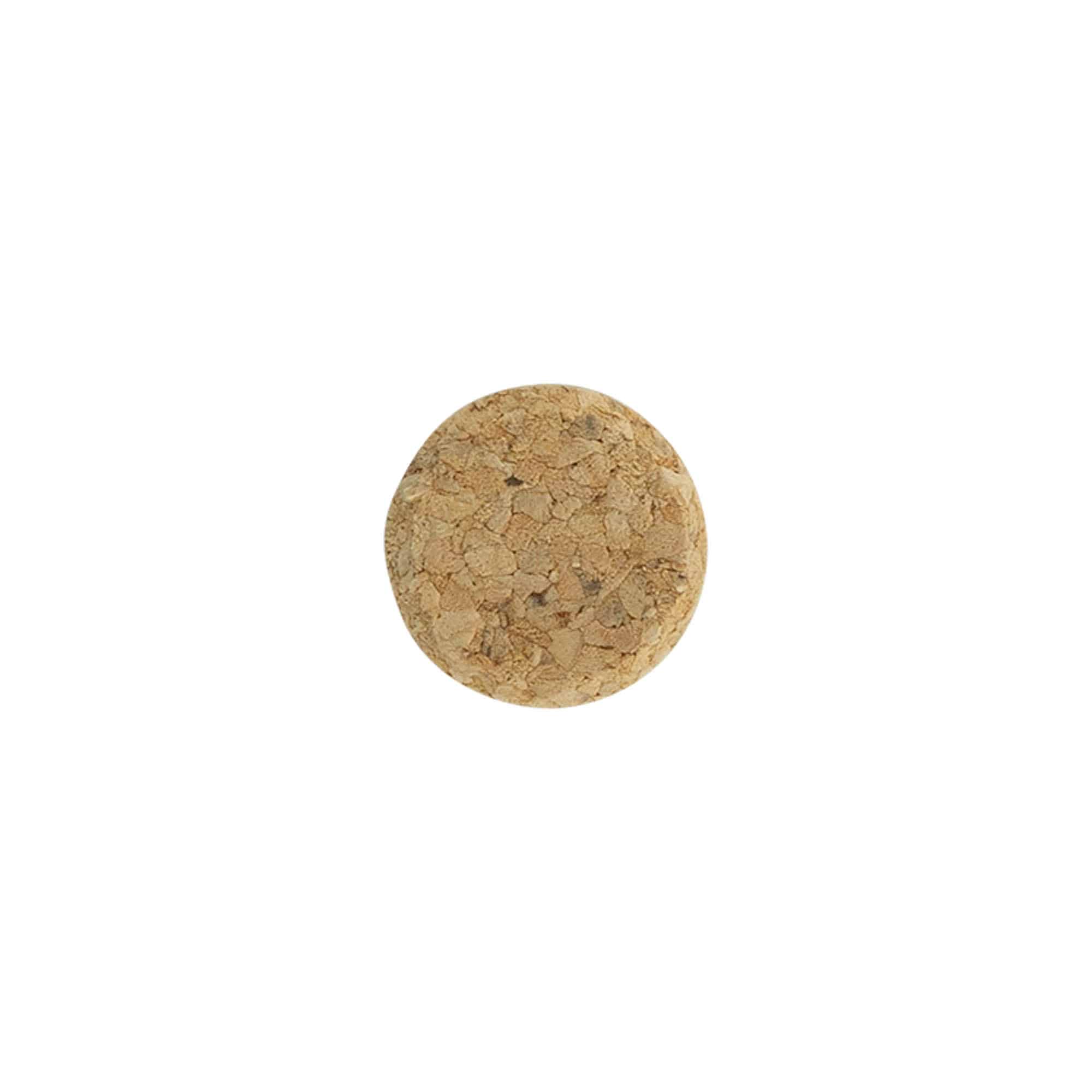 Tappi di sughero per vino 22,5 mm, sughero pressato, beige, per bocca: sughero
