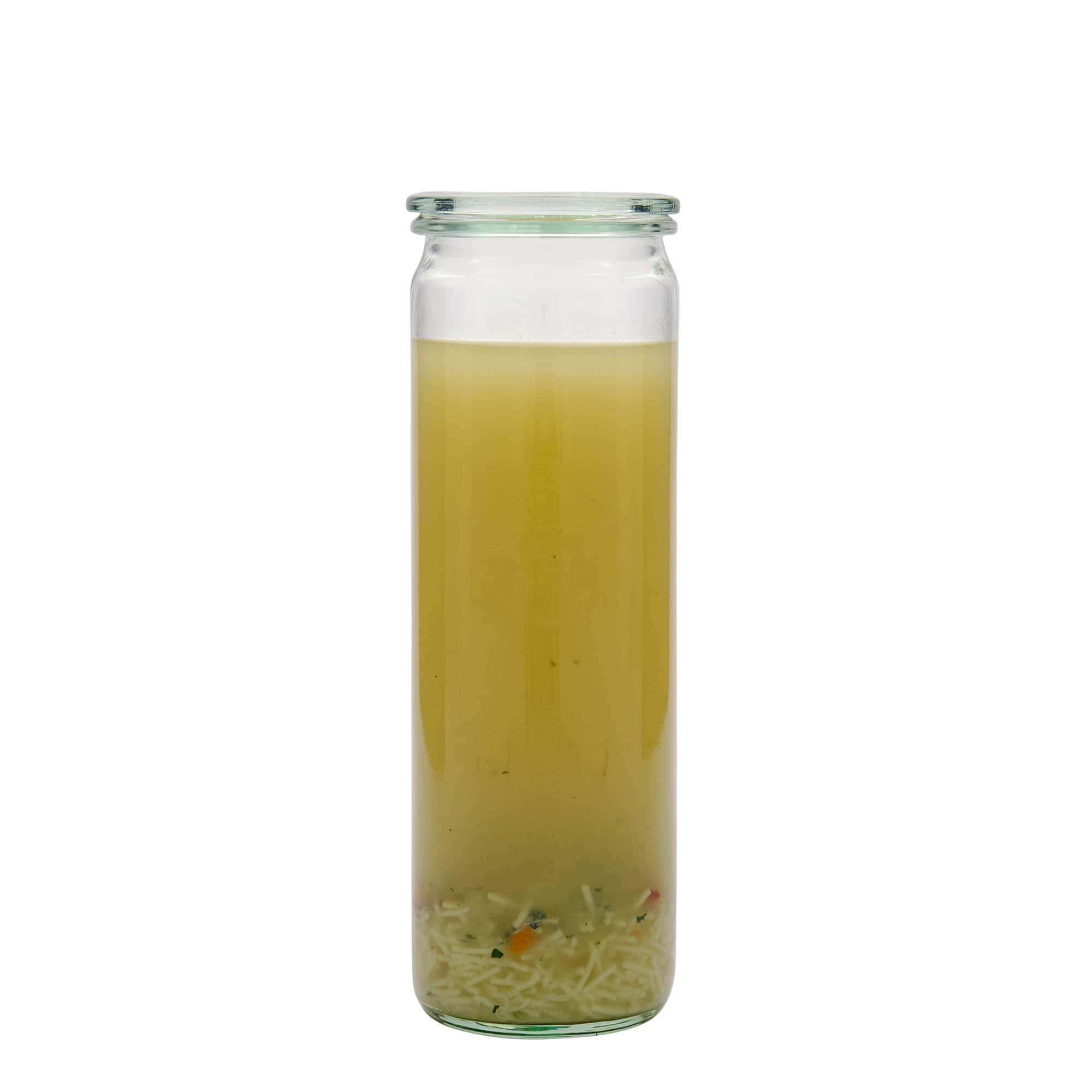 600 ml WECK barattolo cilindrico, apertura: bordo rotondo
