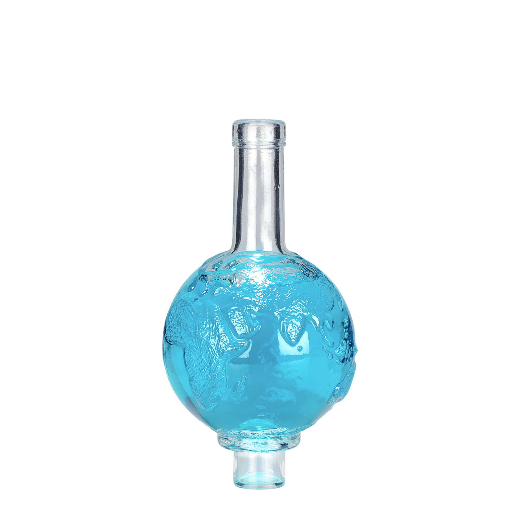 Bottiglia di vetro da 500 ml 'Globus', bocca: sughero Bottiglia di vetro da 500 ml 'Globus', bocca: sughero