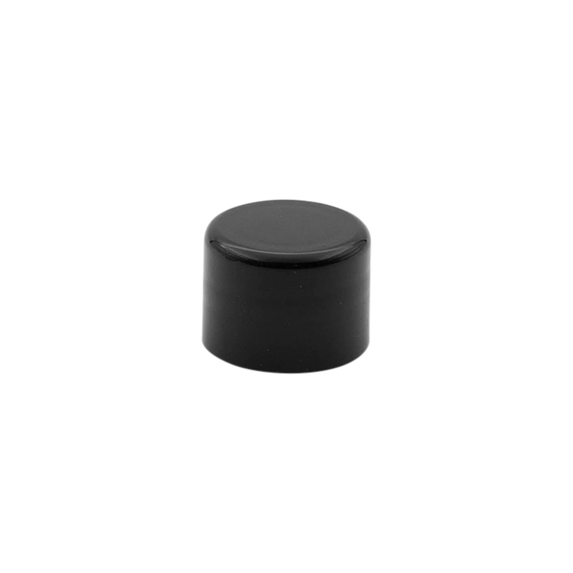 Tappo a vite, plastica PP, nero, per bocca: 20/410 Tappo a vite, plastica PP, nero, per bocca: 20/410