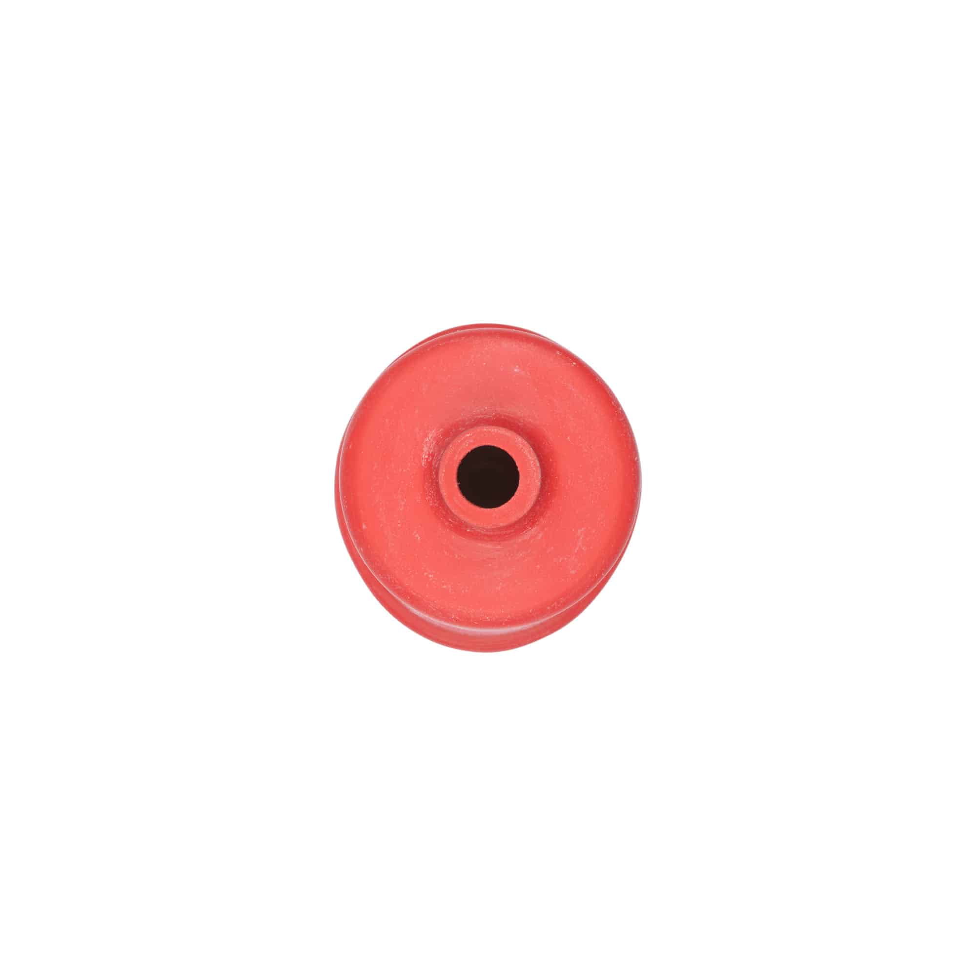 Tappo gorgogliatore N.3, gomma, rosso