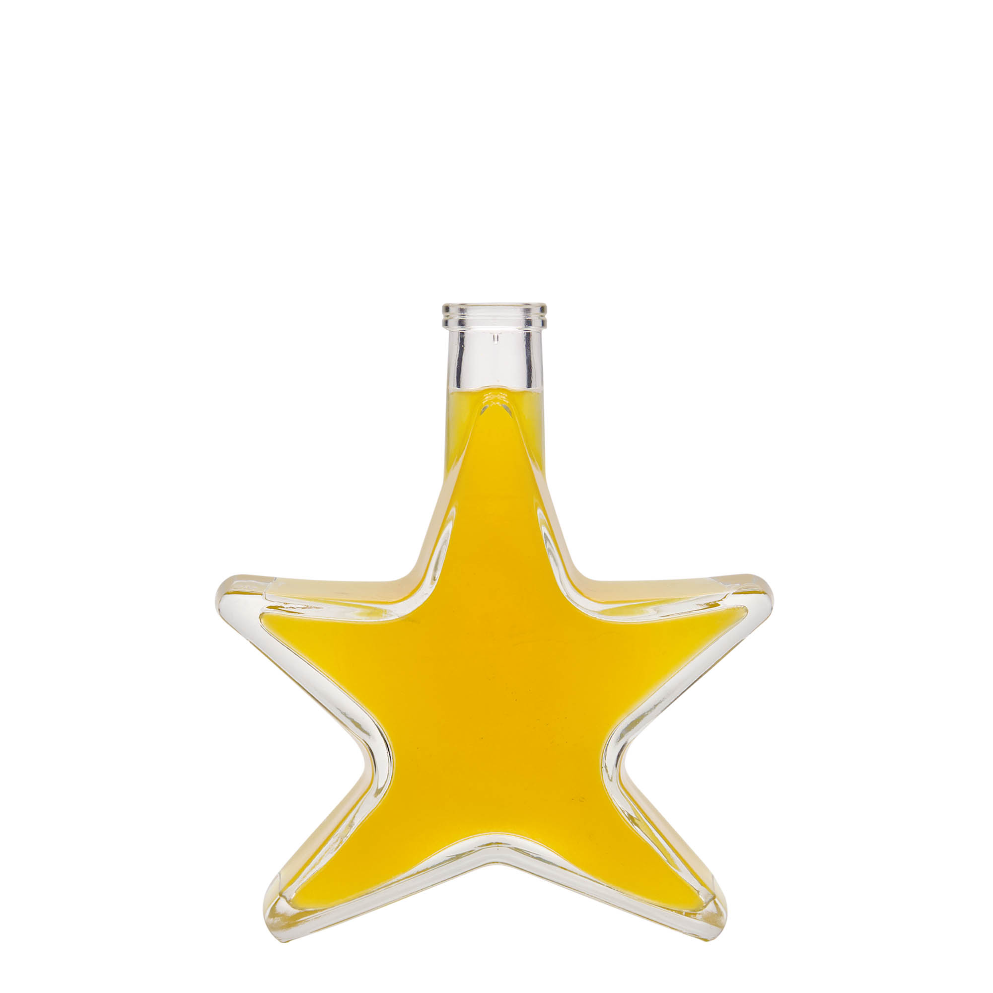 Bottiglia di vetro da 200 ml 'Stella', bocca: tappo in sughero