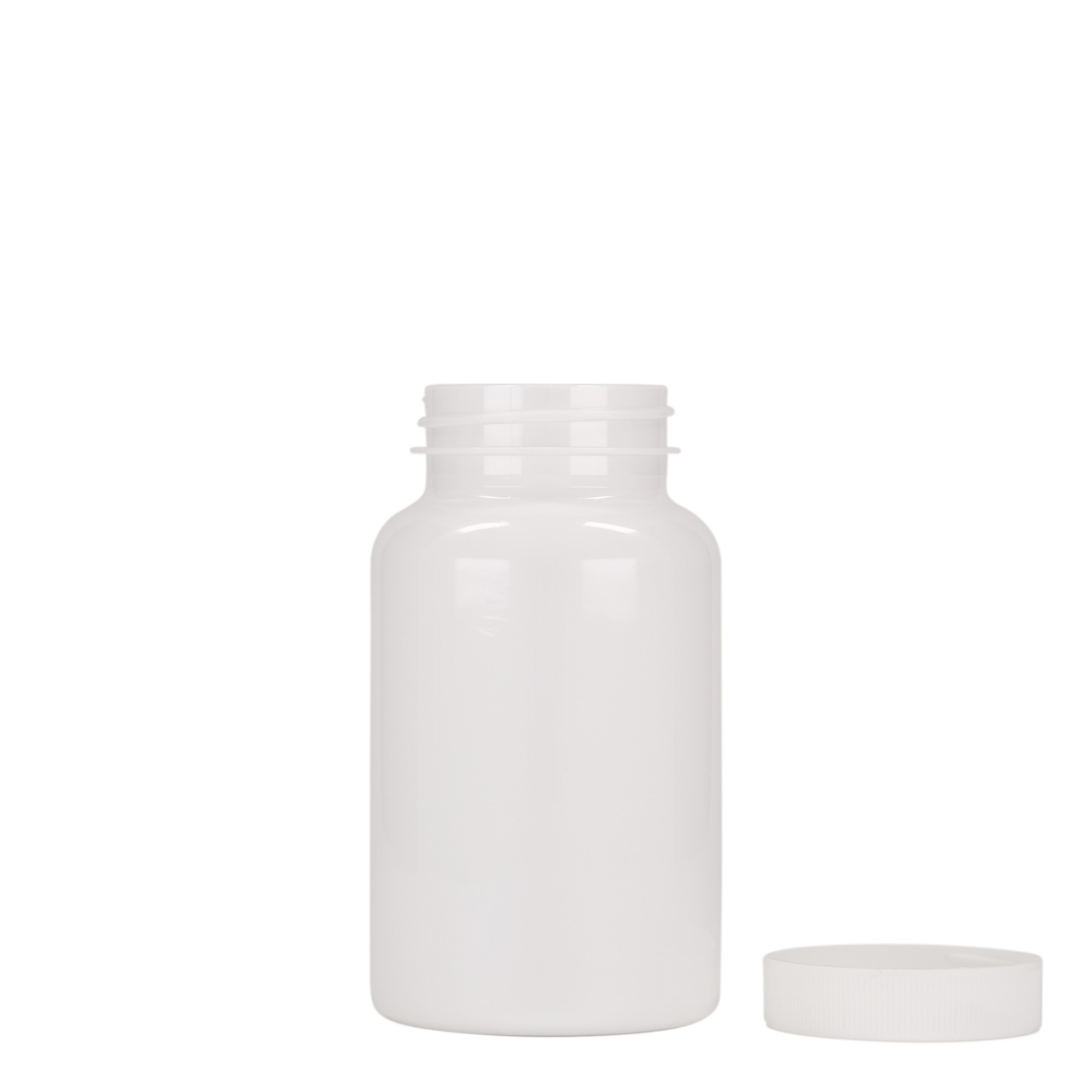 200 ml flacone PET, plastica, bianco, bocca: 45/400 200 ml flacone PET, plastica, bianco, bocca: 45/400