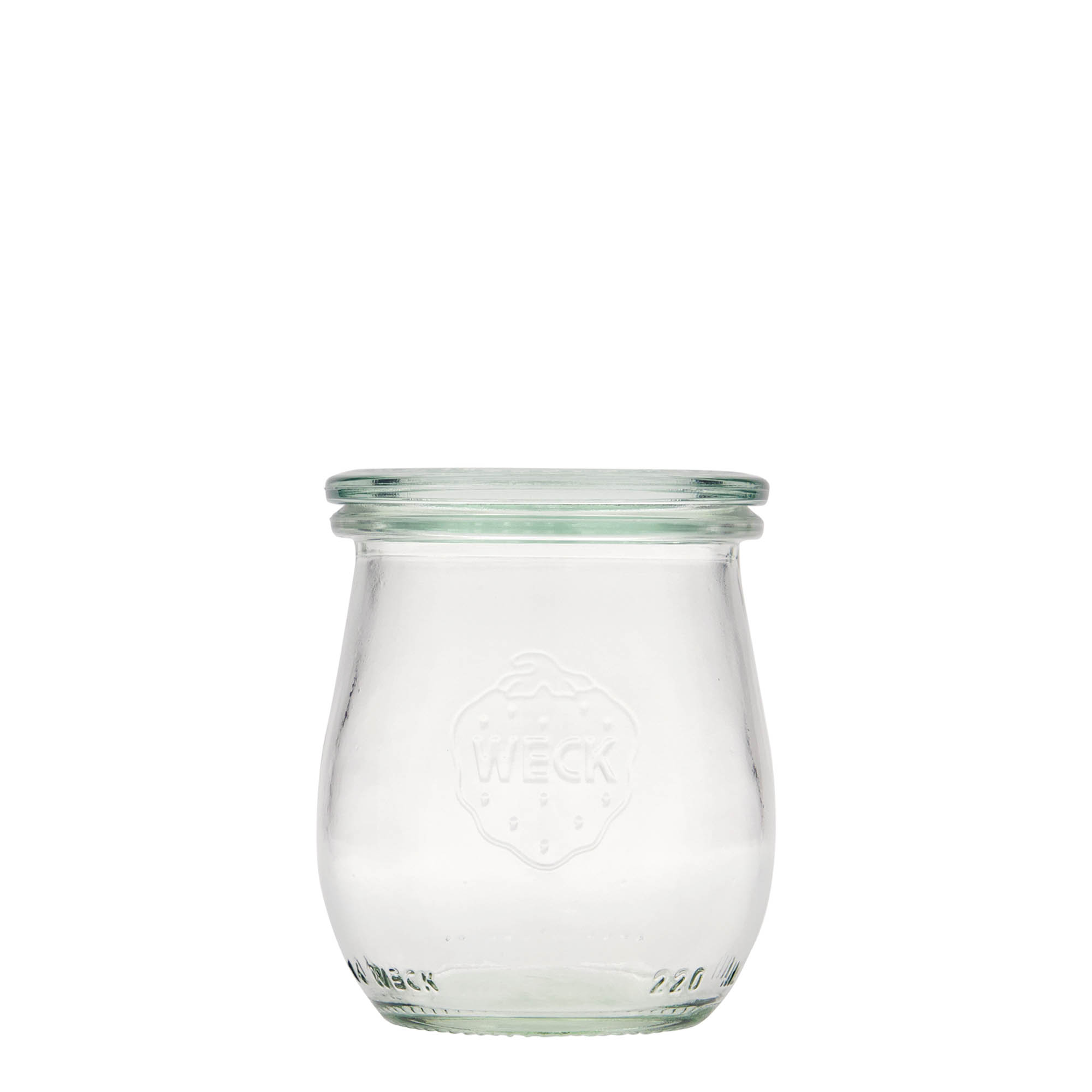 220 ml WECK barattolo a tulipano, bocca: bordo tondo 220 ml WECK barattolo a tulipano, bocca: bordo tondo