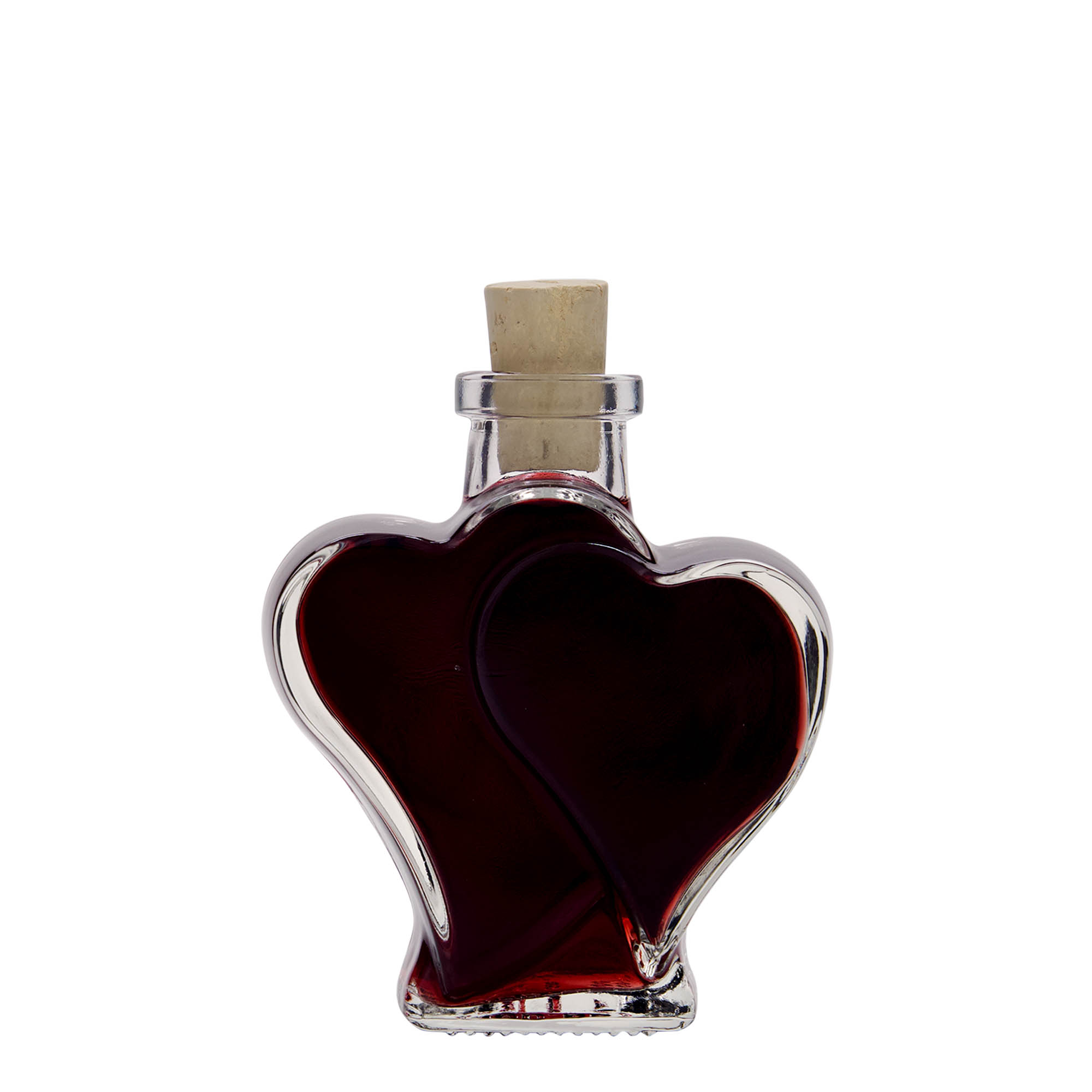 Bottiglia di vetro da 200 ml 'Doppelherz', bocca: sughero Bottiglia di vetro da 200 ml 'Doppelherz', bocca: sughero