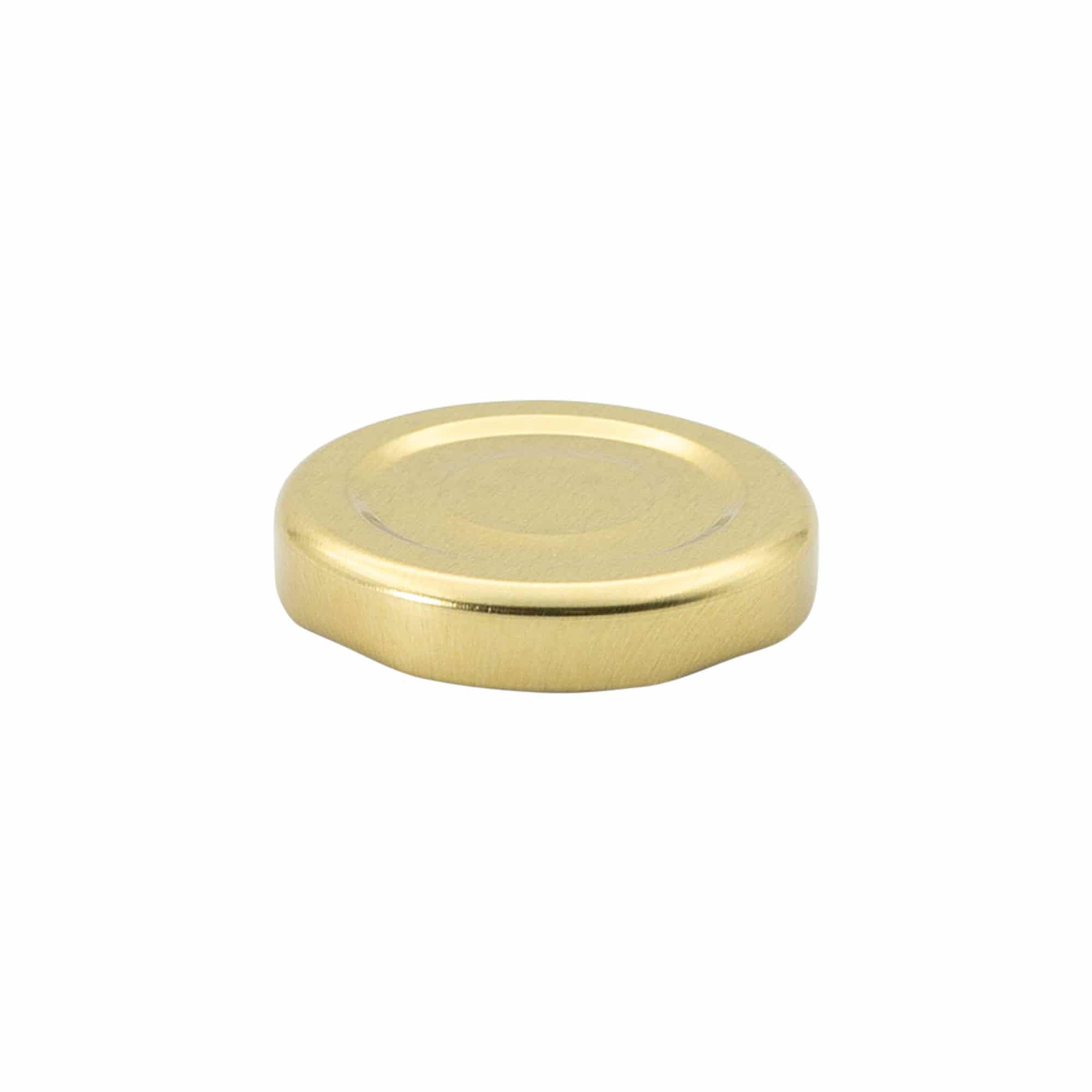 Tappi Twist-Off #, lamiera bianca, oro, per bocca: TO 43